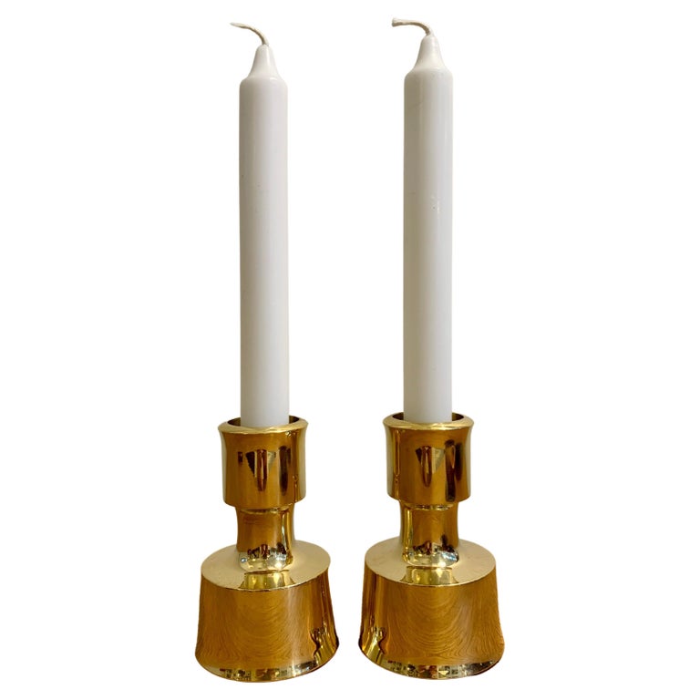 Pair of Brass Candle Holders by Jens H. Quistgaard for Dansk