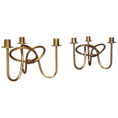 Pair of Brass Candlestick