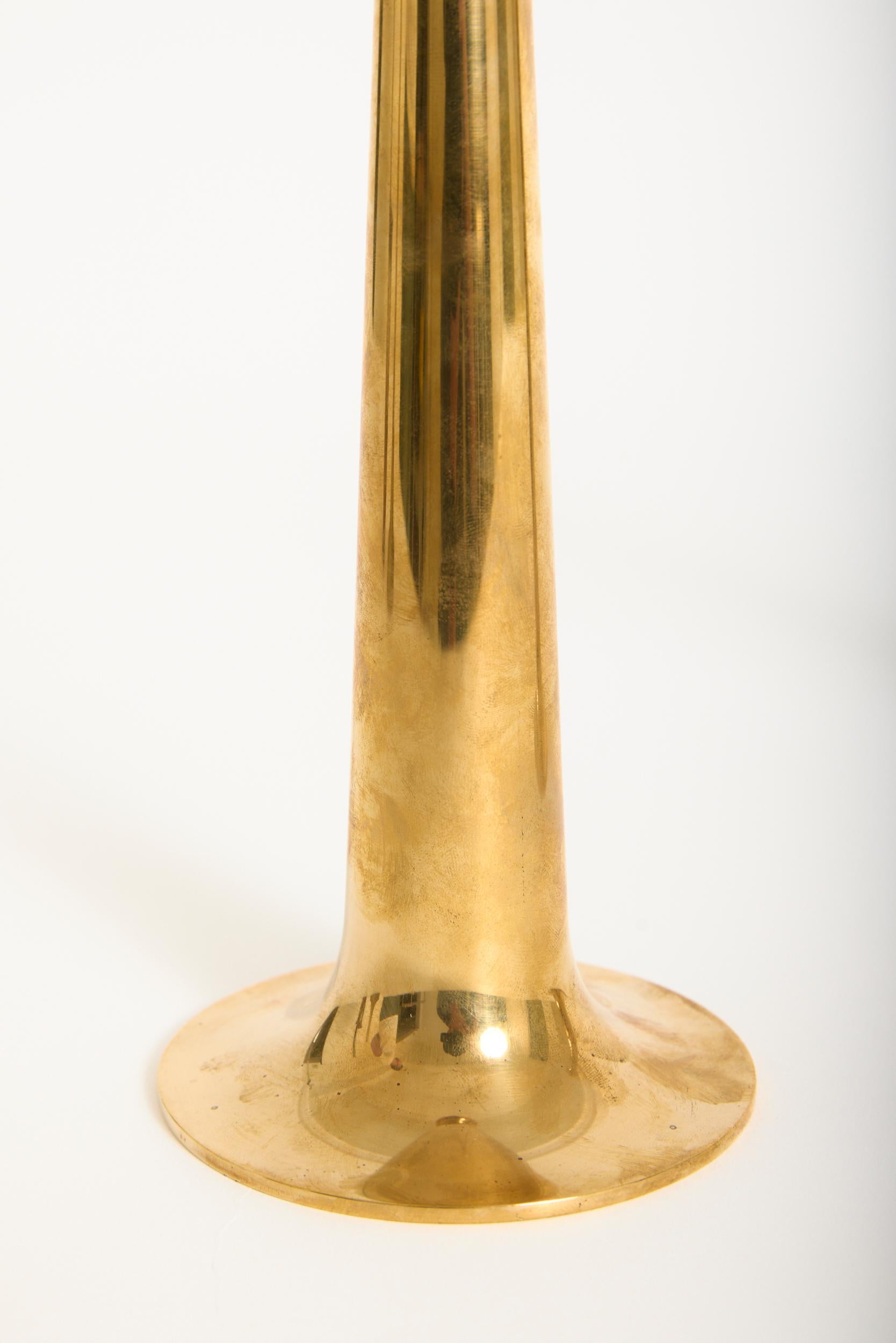 Pair of Brass Candlesticks by Torben Ørskov For Sale 2