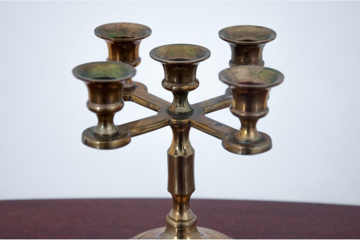 Other Pair of Brass Candlesticks For Sale