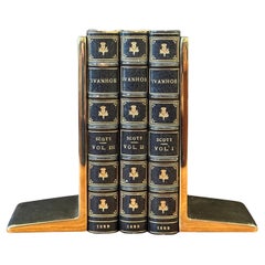 Pair of Brass "Celtic Knot" Bookends by Virginia Metalcrafters