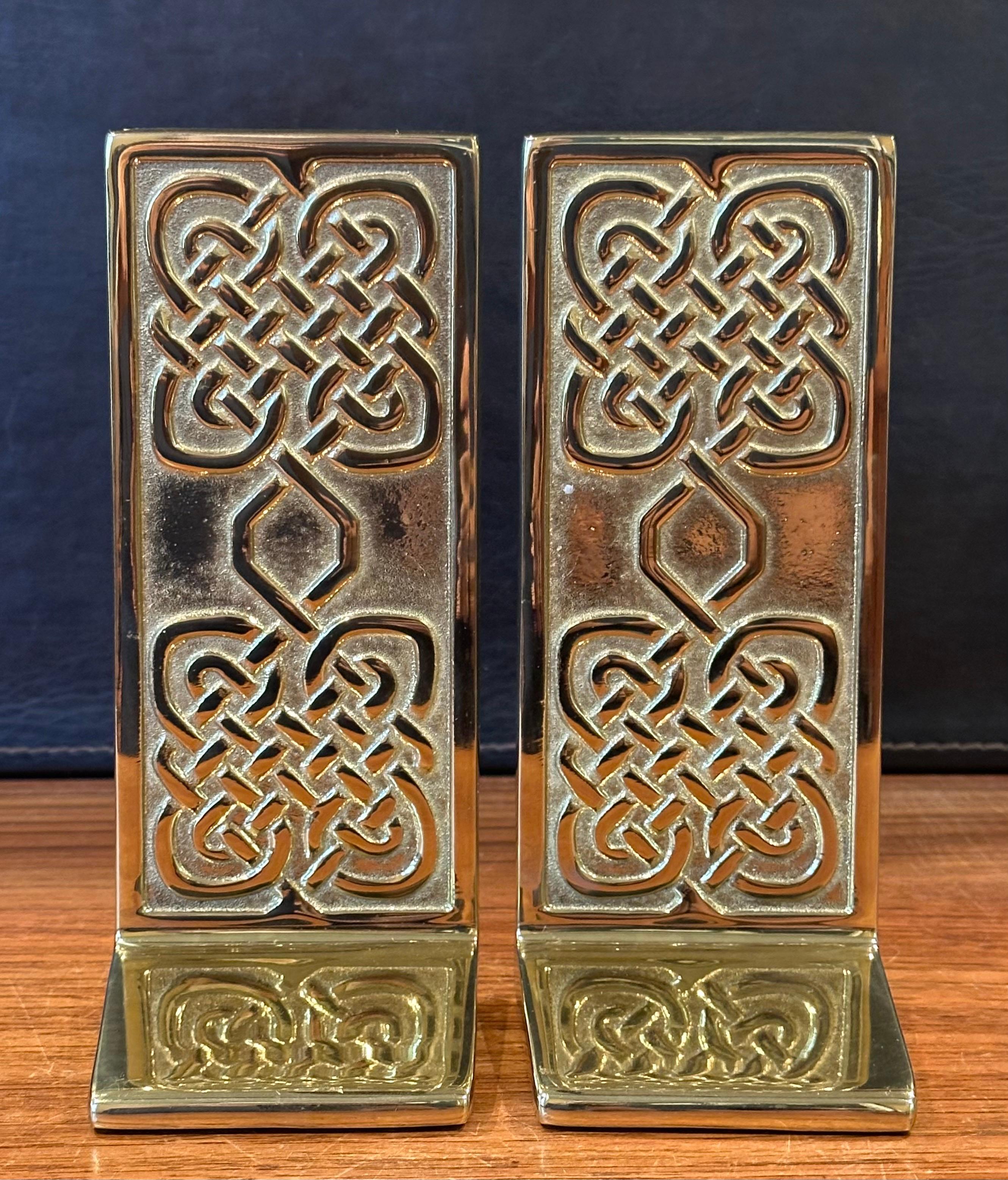 20th Century Pair of Brass 