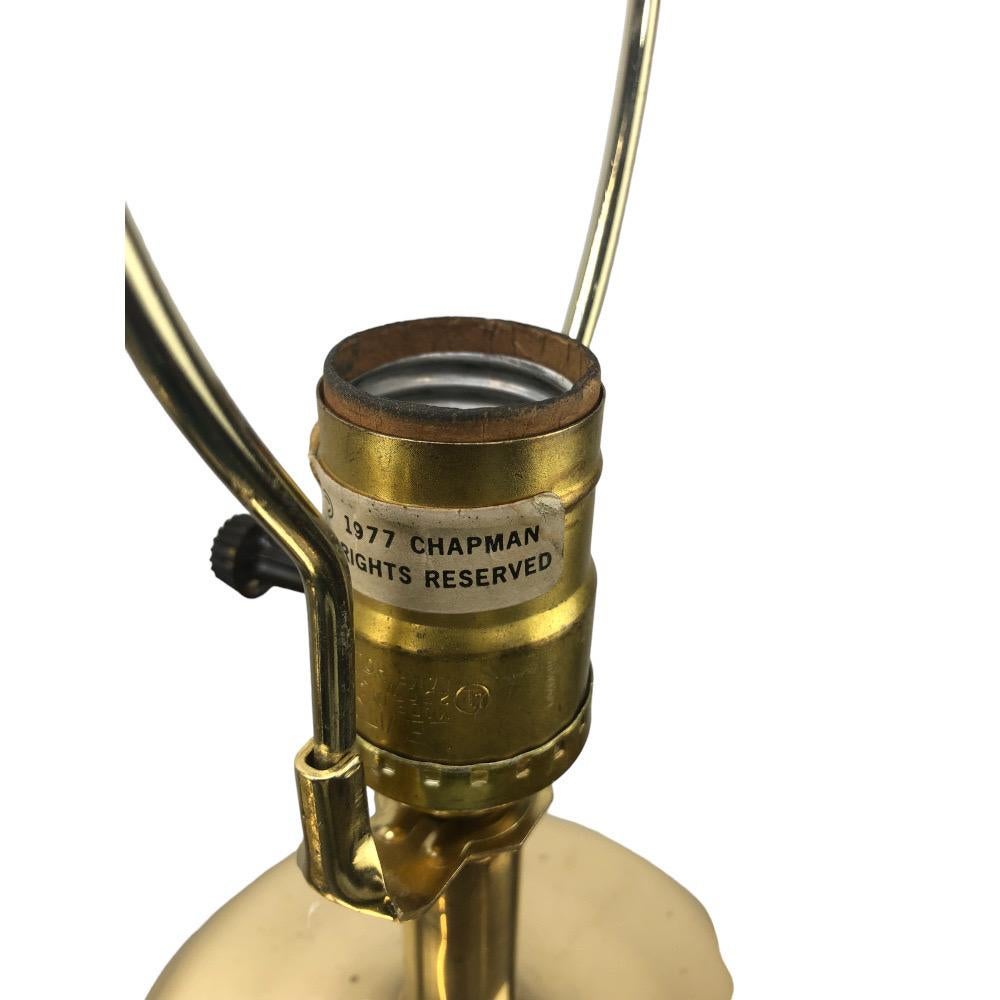 Paar Chapman-Lampen aus Vintage-Messing (Gegossen) im Angebot