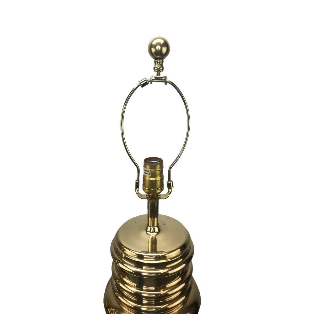 Paar Chapman-Lampen aus Vintage-Messing im Angebot 1