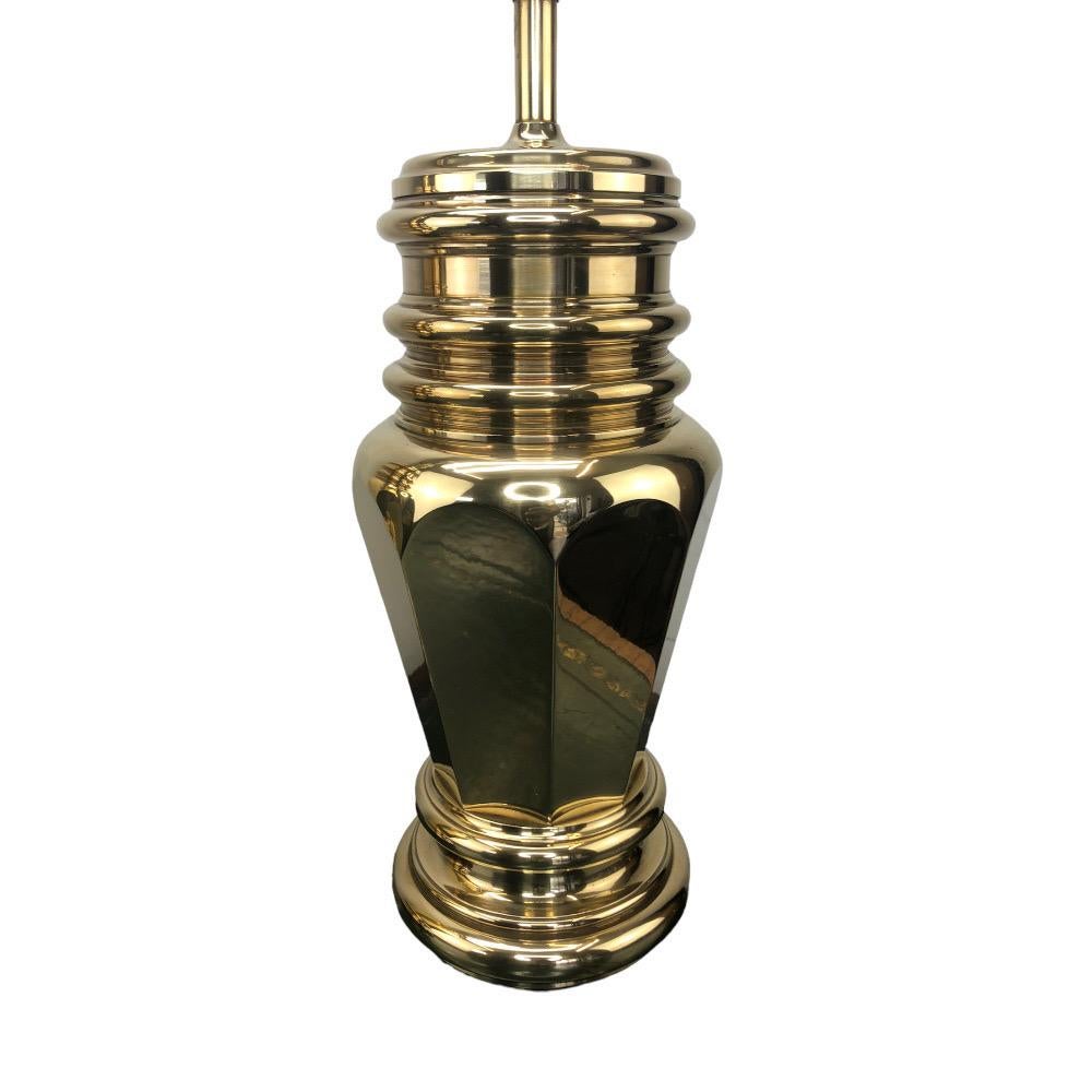 Paar Chapman-Lampen aus Vintage-Messing im Angebot 3
