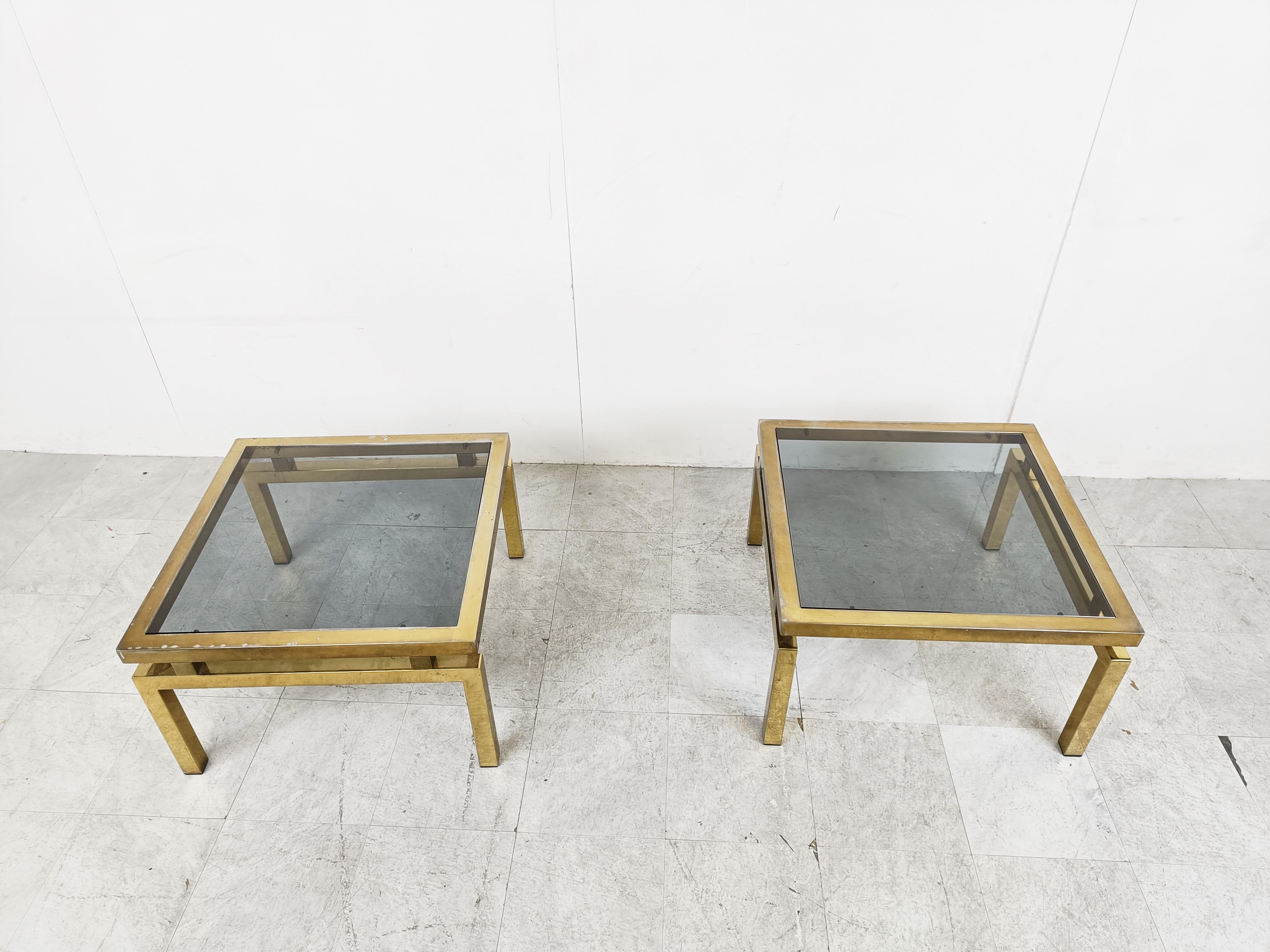 Pair of Brass Coffee Tables, 1970s  6