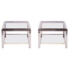 Pair of Brass Coffee Tables