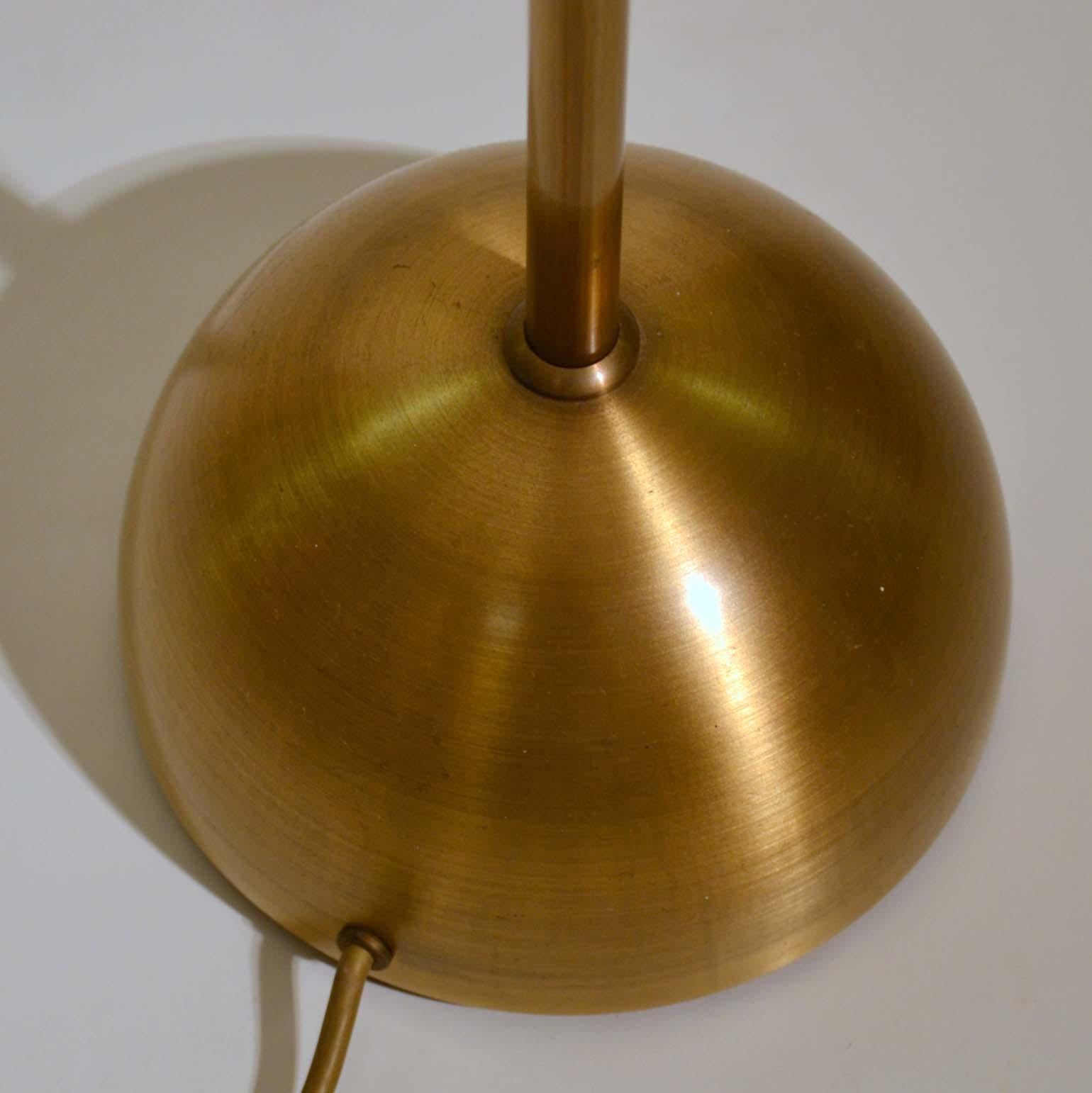 Pair of Brass Counter Balance Floor Lamps 2