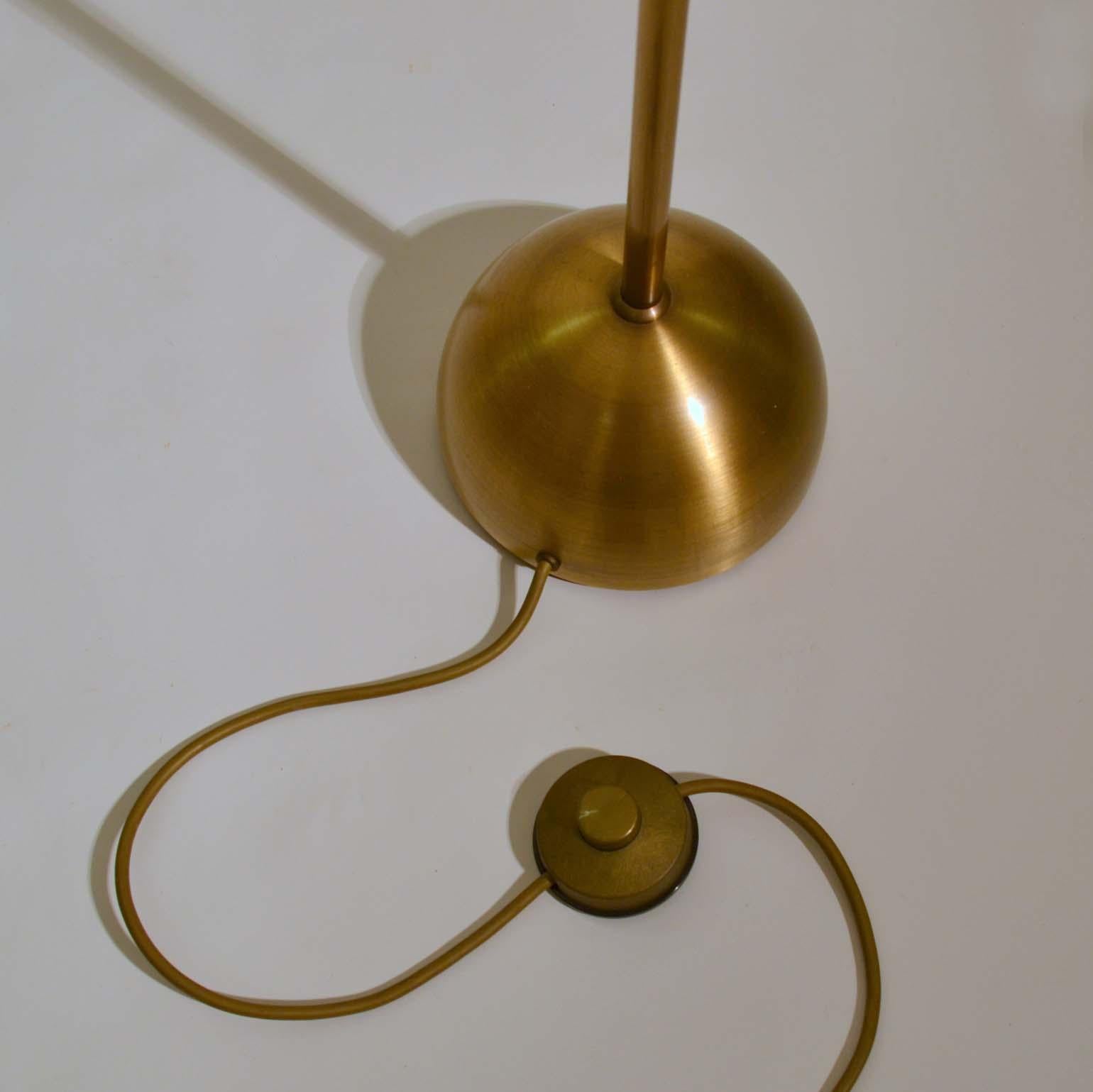 Pair of Brass Counter Balance Floor Lamps 3