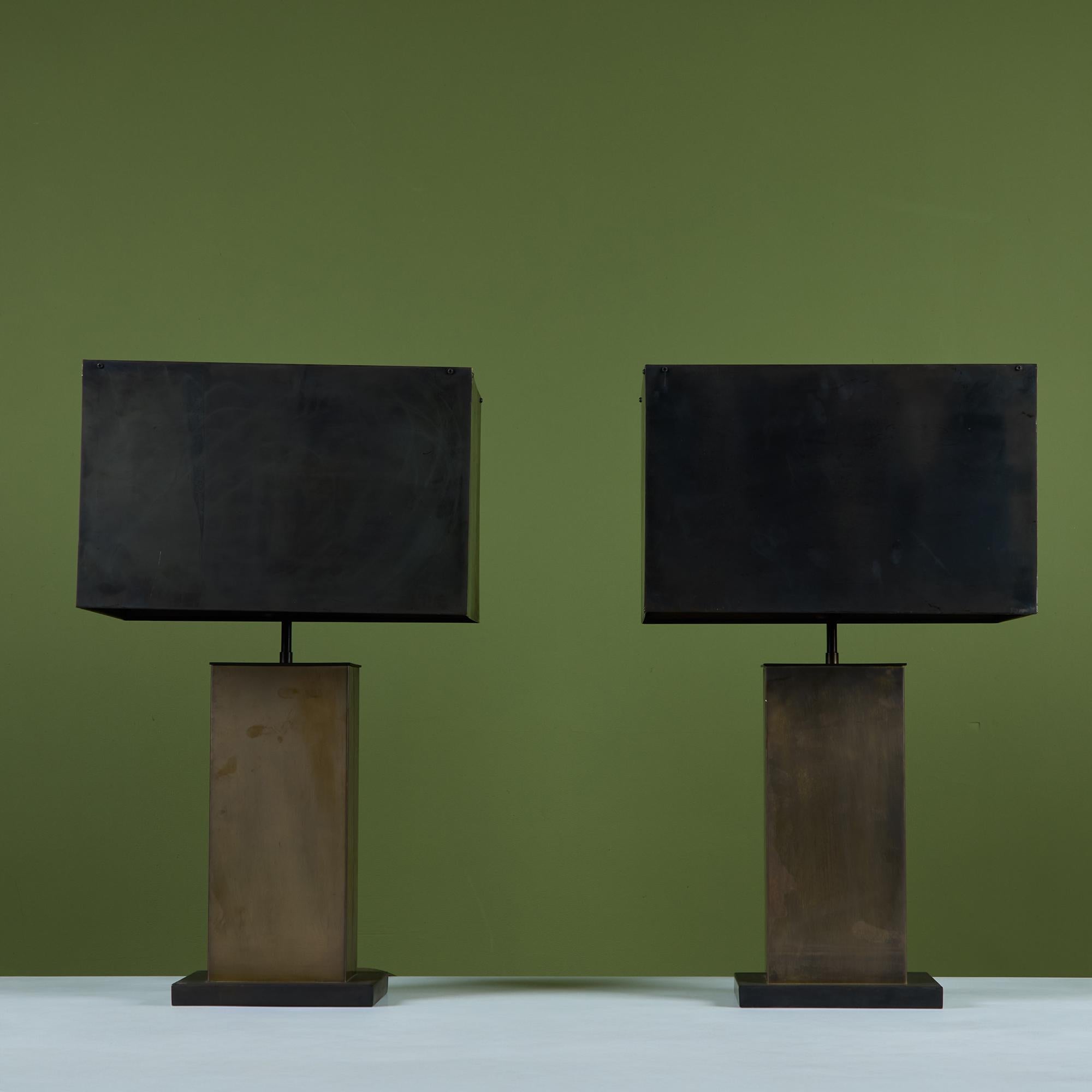 Pair of Brass 'Dixon' Table Lamps by Thomas O'Brien for Visual Comfort In Good Condition In Los Angeles, CA