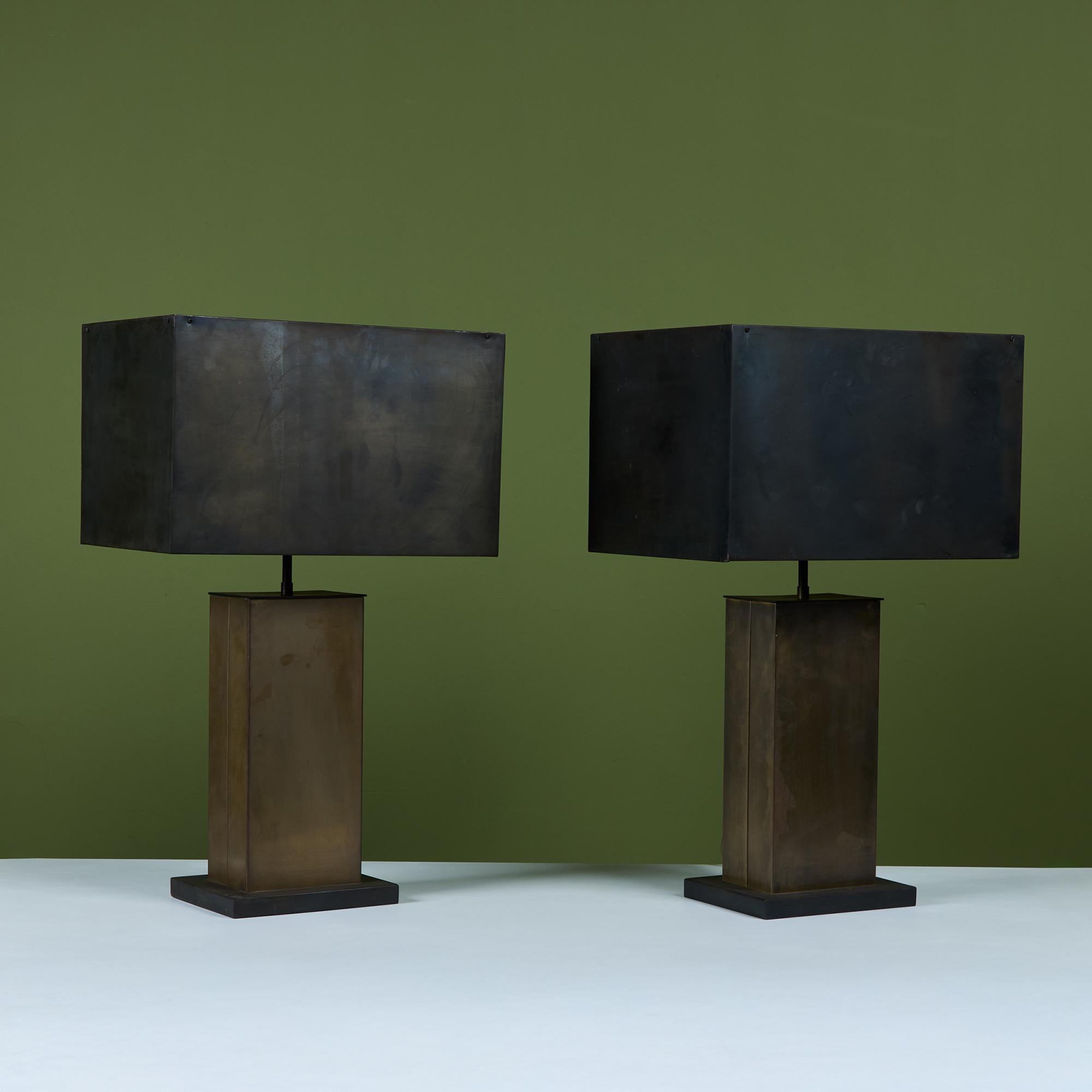 20th Century Pair of Brass 'Dixon' Table Lamps by Thomas O'Brien for Visual Comfort
