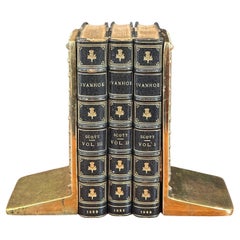 Pair of Brass "Doors to Library of Congress" Bookends by Virginia Metalcrafters