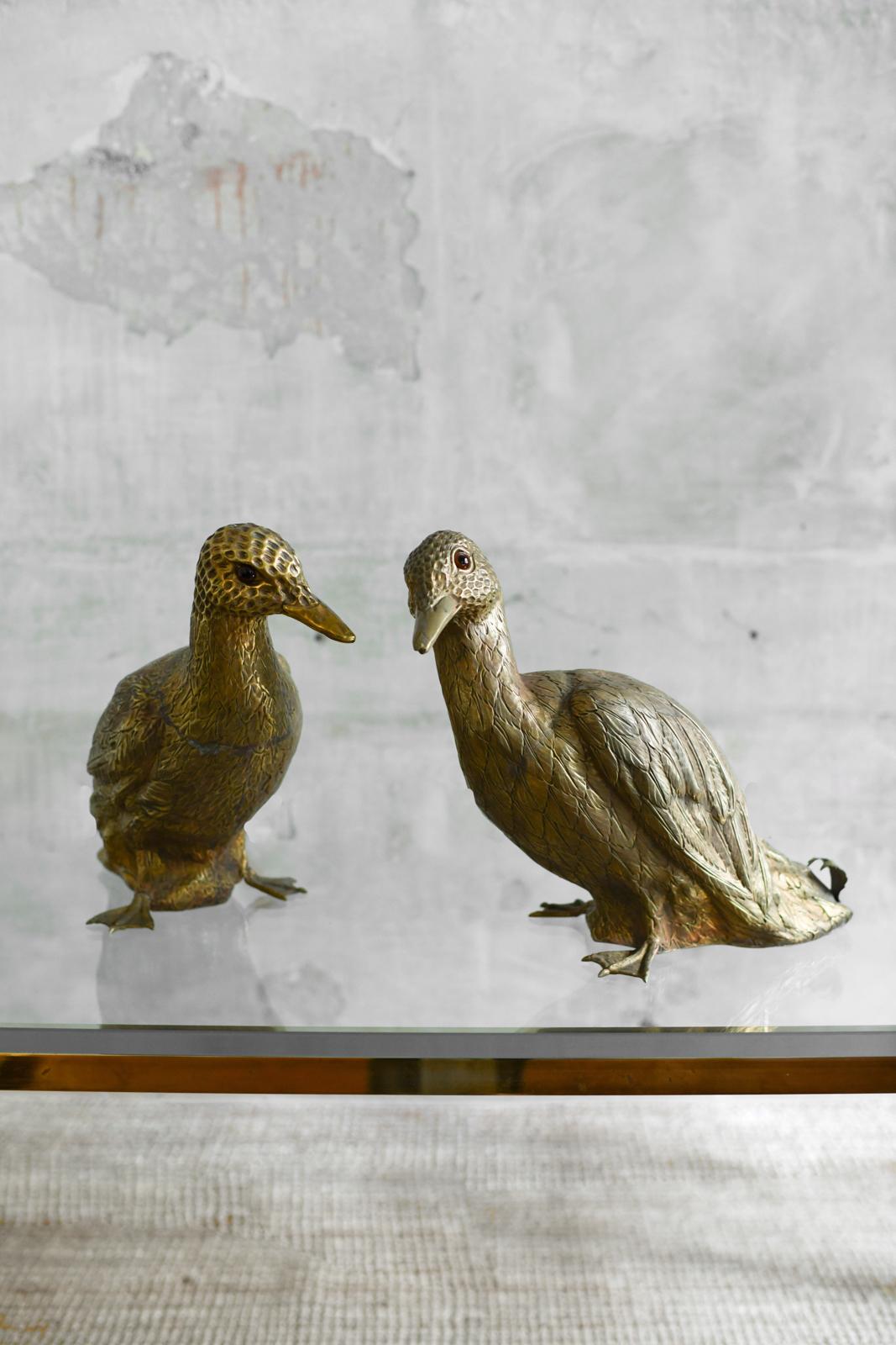 Paire de canards en laiton - Molto Editions, 1970
Détails du produit
Fabriqué à la main avec des techniques de repoussage et de ciselage.
Dimensions : 27 L x 38 H x 45 D cm
Une paire disponible dès maintenant. 
