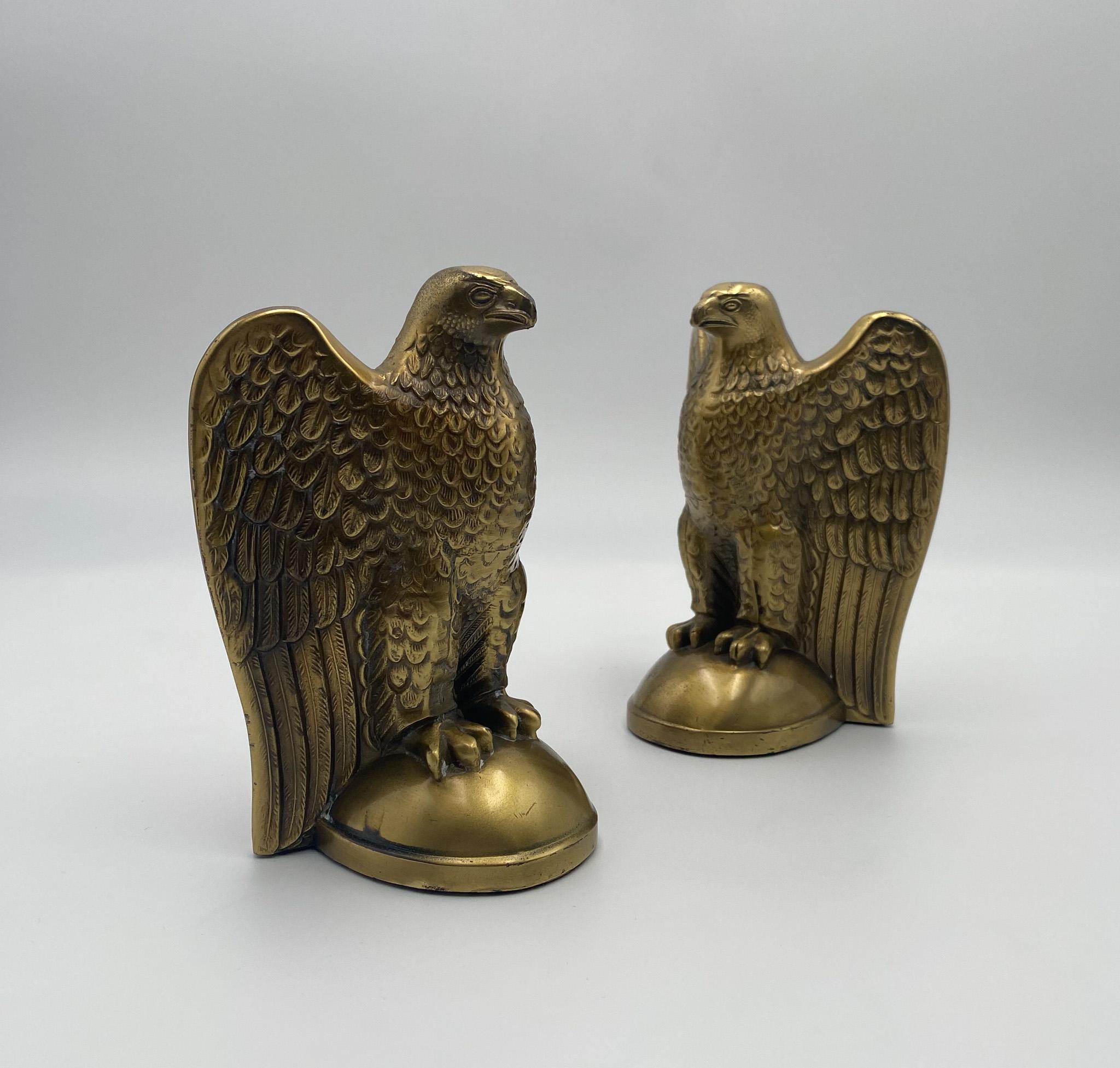 Pair of Brass Eagle Bookends, 1970's  For Sale 5