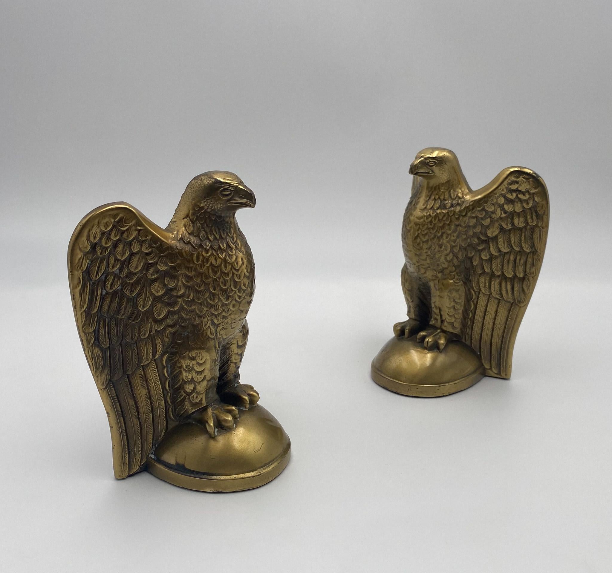 Pair of Brass Eagle Bookends, 1970's  For Sale 7