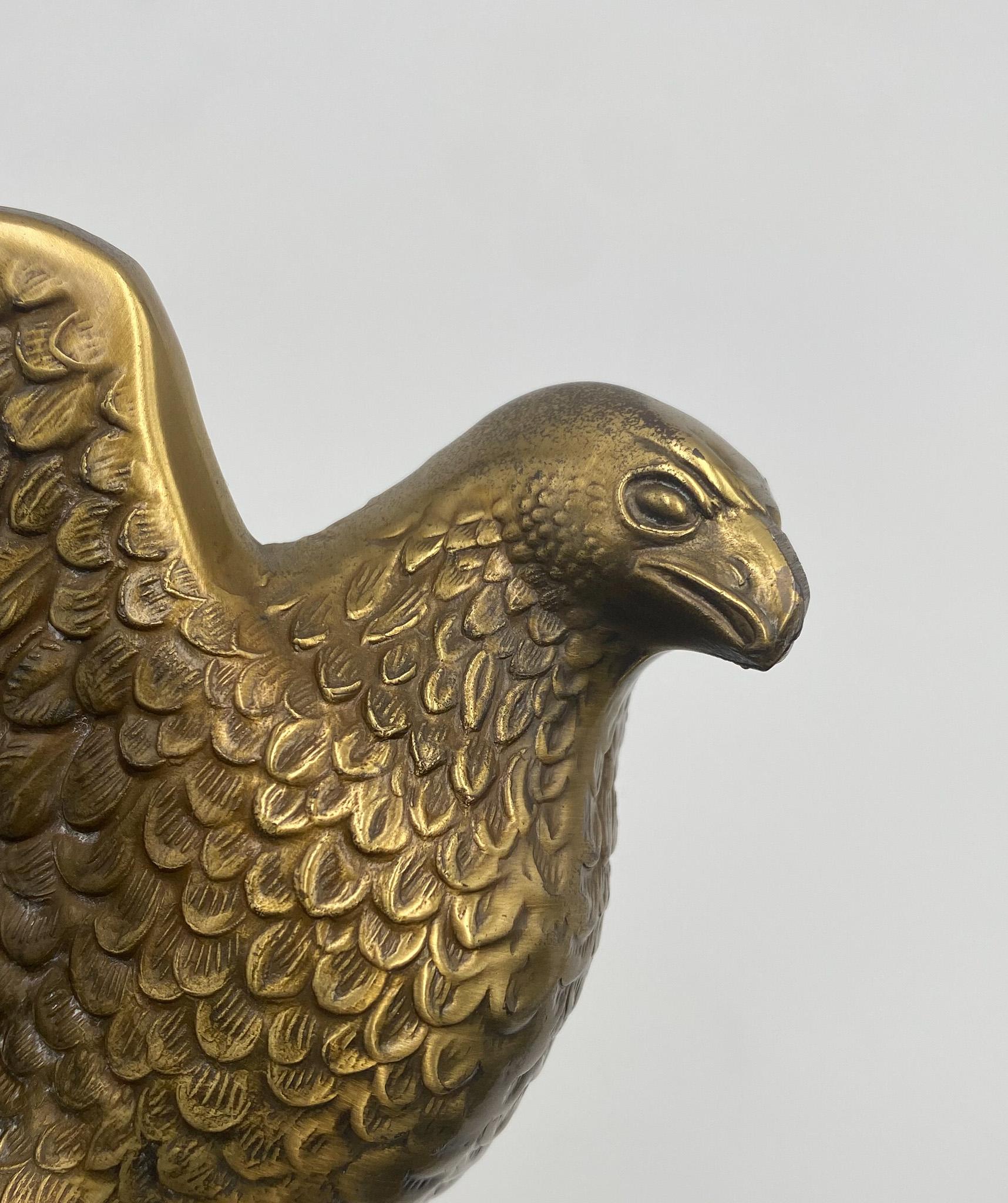 Pair of Brass Eagle Bookends, 1970's  For Sale 3