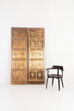 Ein Paar Aufzugstüren aus Messing im Stil von Louis Sullivan, Chicago, um 1930