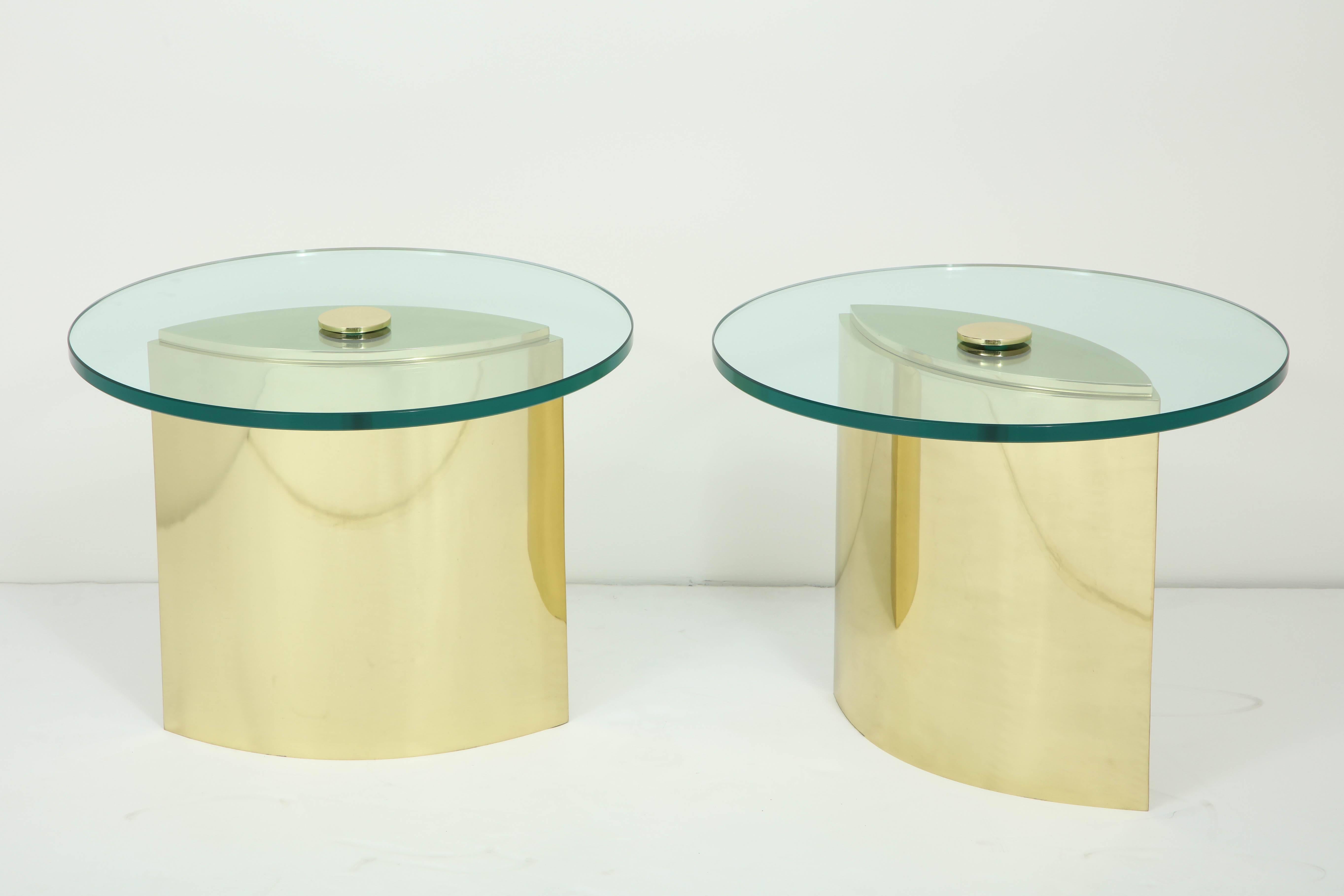 Beautiful pair of polished brass 