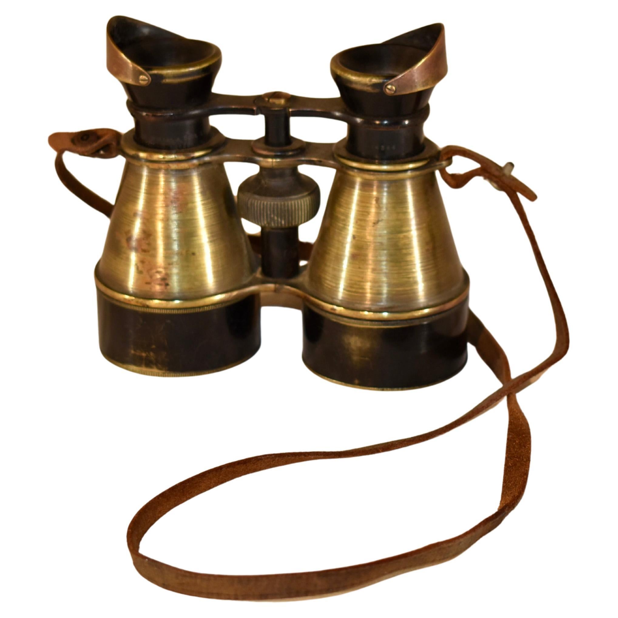 Pair of Brass Field Binoculars by W. Watson &. Sons of London