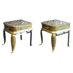 Pair of Brass Fireside Trivets