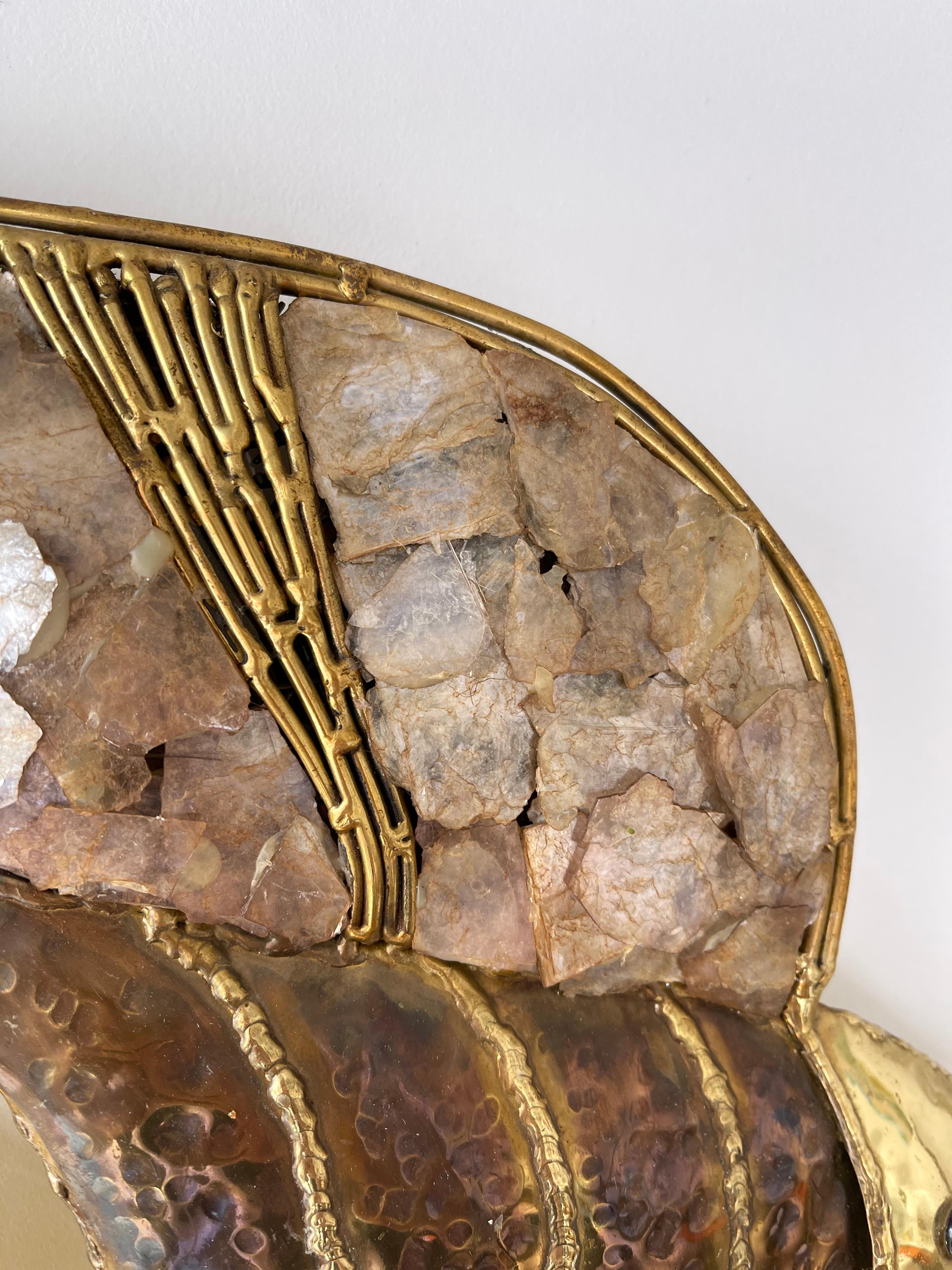 Pair of Brass Fish Sconces by Richard Faure for Maison Honoré, France, 1980s 5