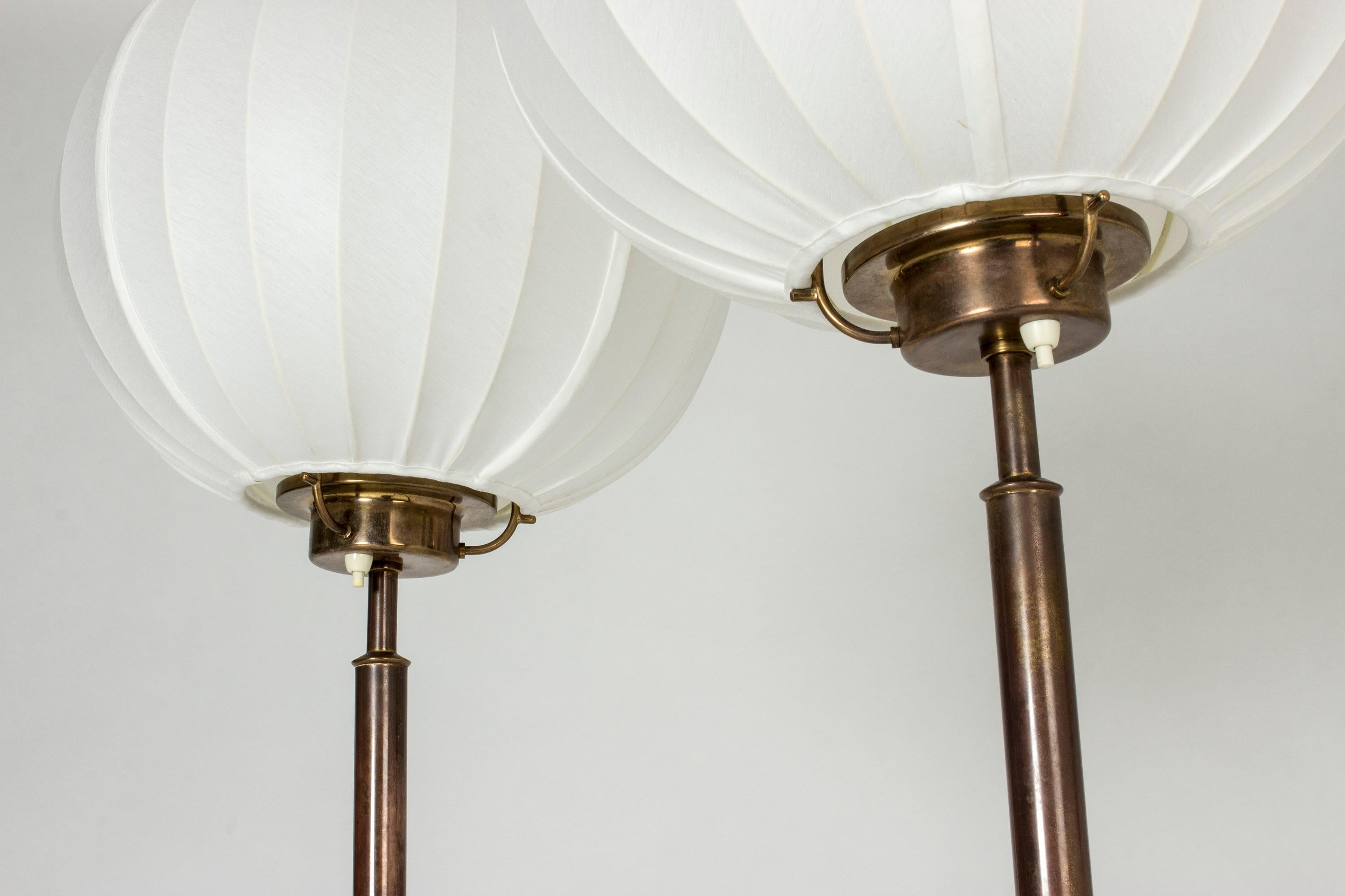 Pair of Brass Floor Lamps by Bertil Brisborg for Nordiska Kompaniet 4