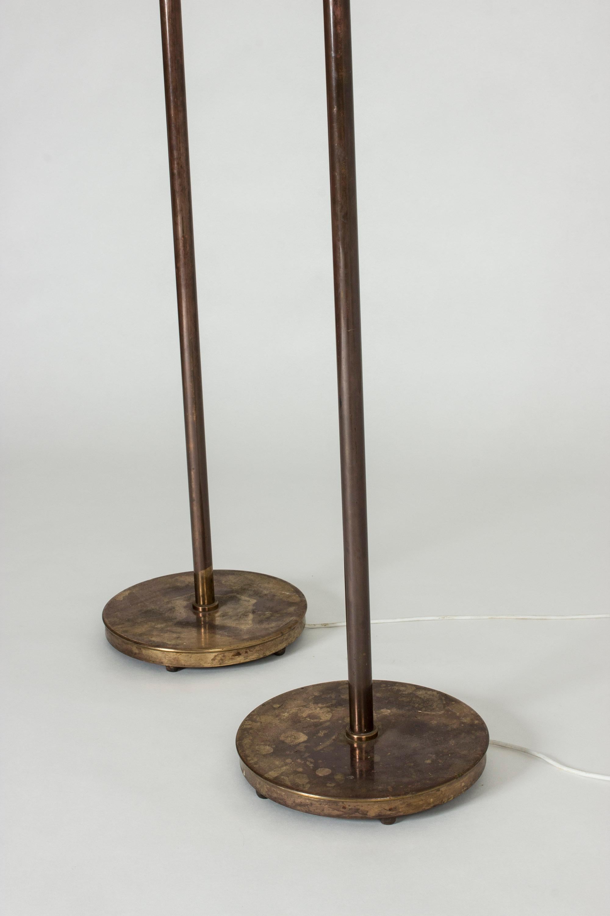 Pair of Brass Floor Lamps by Bertil Brisborg for Nordiska Kompaniet 2