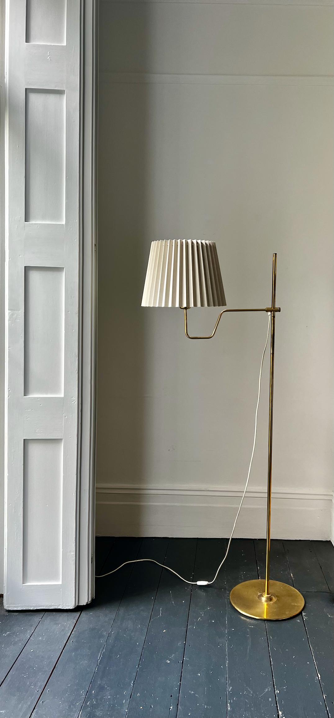 Pair of Brass Floor Lamps by Hans Agne Jakobsson, Sweden 10