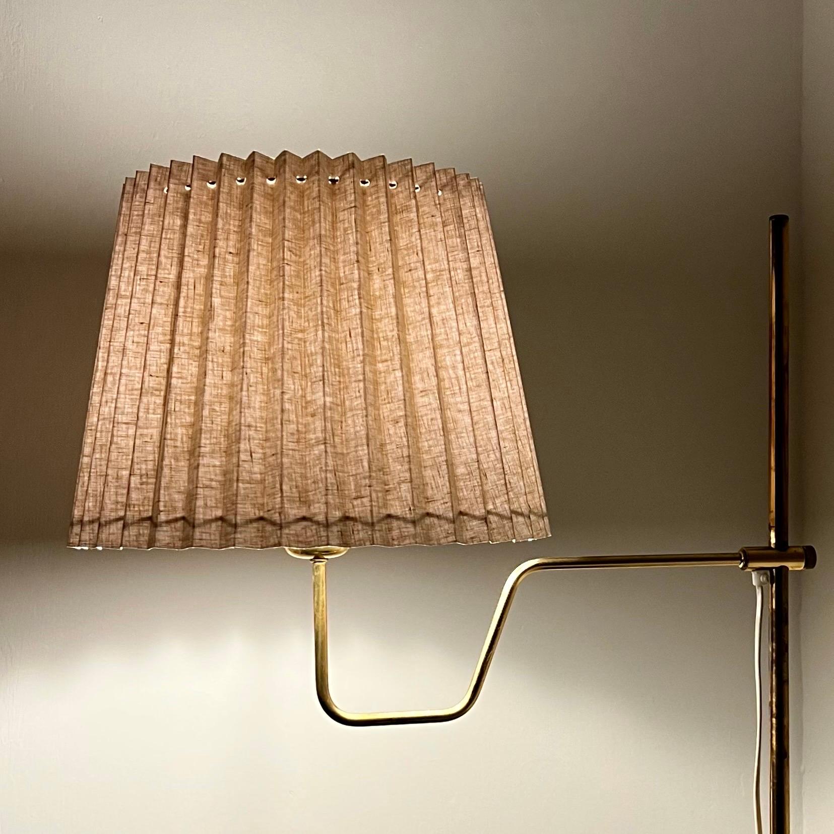 20th Century Pair of Brass Floor Lamps by Hans Agne Jakobsson, Sweden