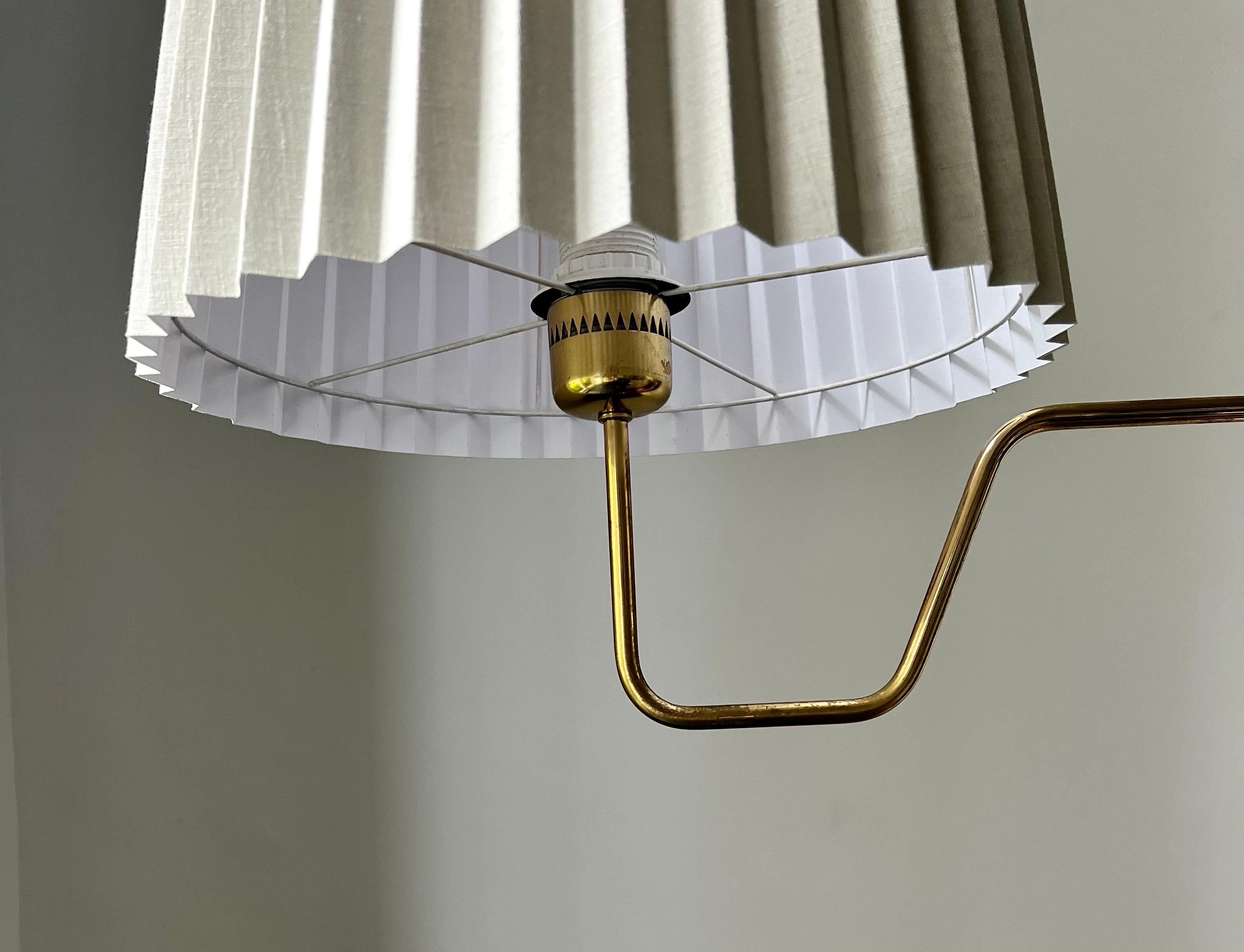 Pair of Brass Floor Lamps by Hans Agne Jakobsson, Sweden 2