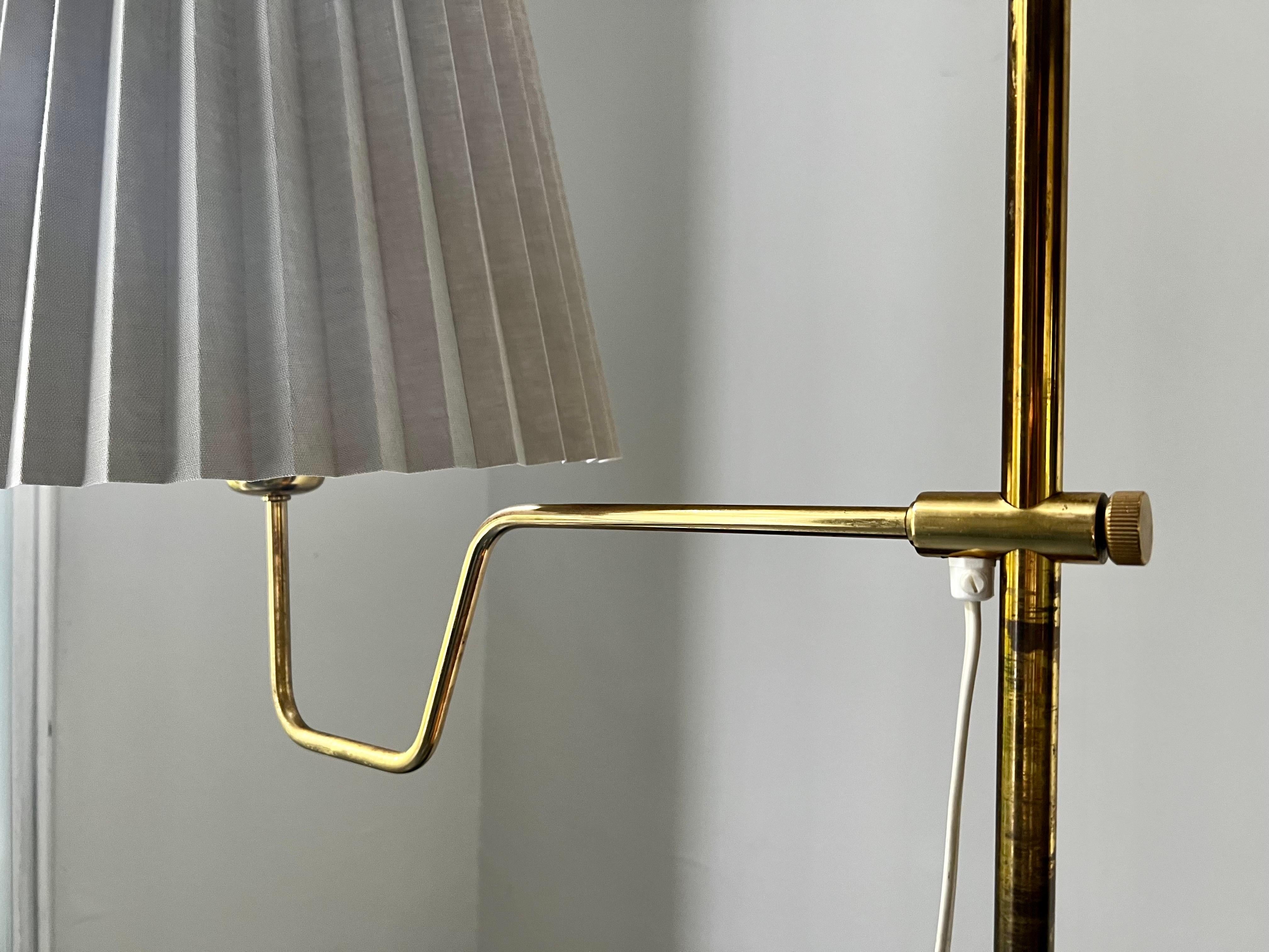 Pair of Brass Floor Lamps by Hans Agne Jakobsson, Sweden 3