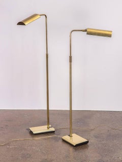 Pair of Brass Floor Lamps for Koch and Lowy