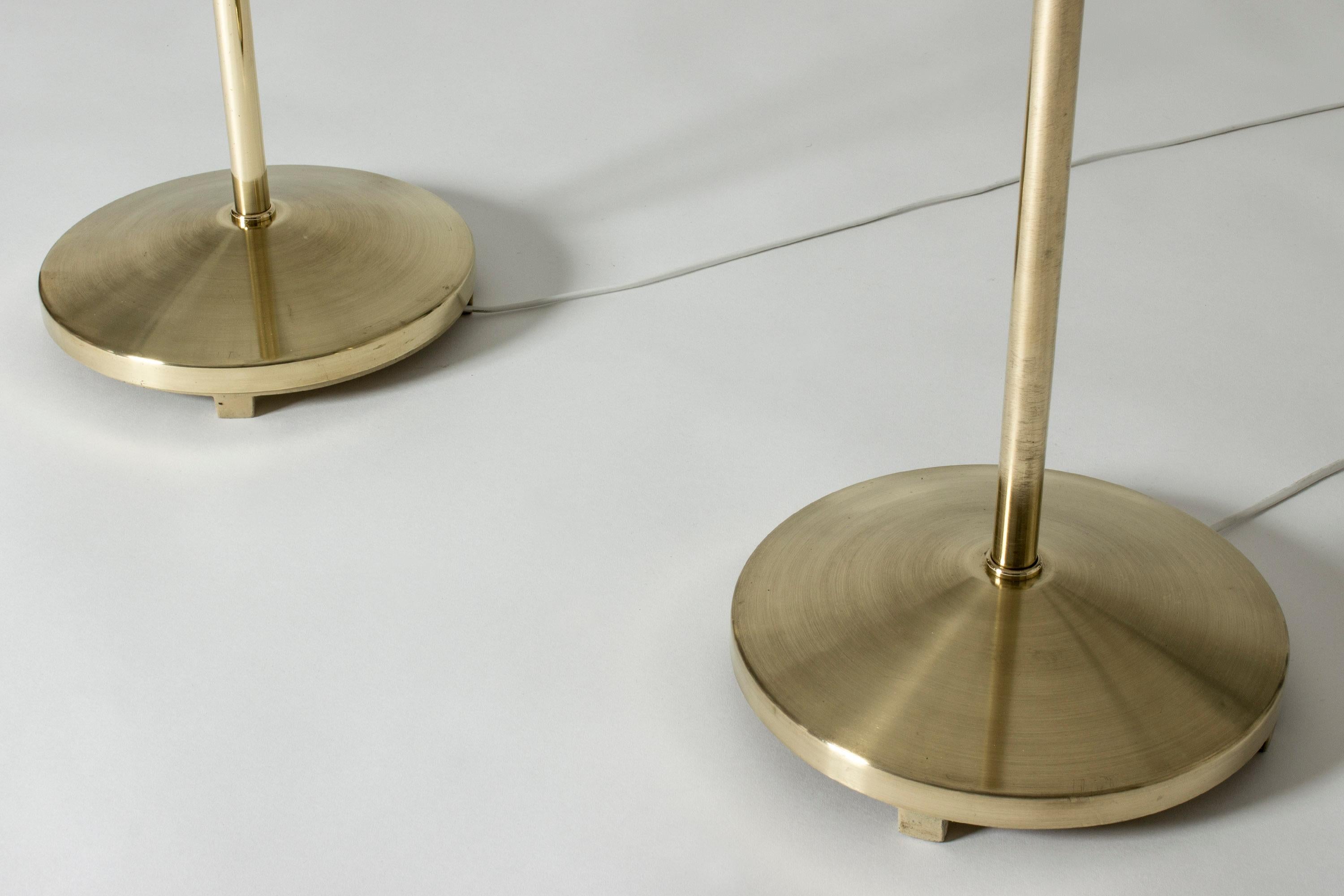 Pair of Brass Floor Lamps from ASEA, Sweden, 1950s 3
