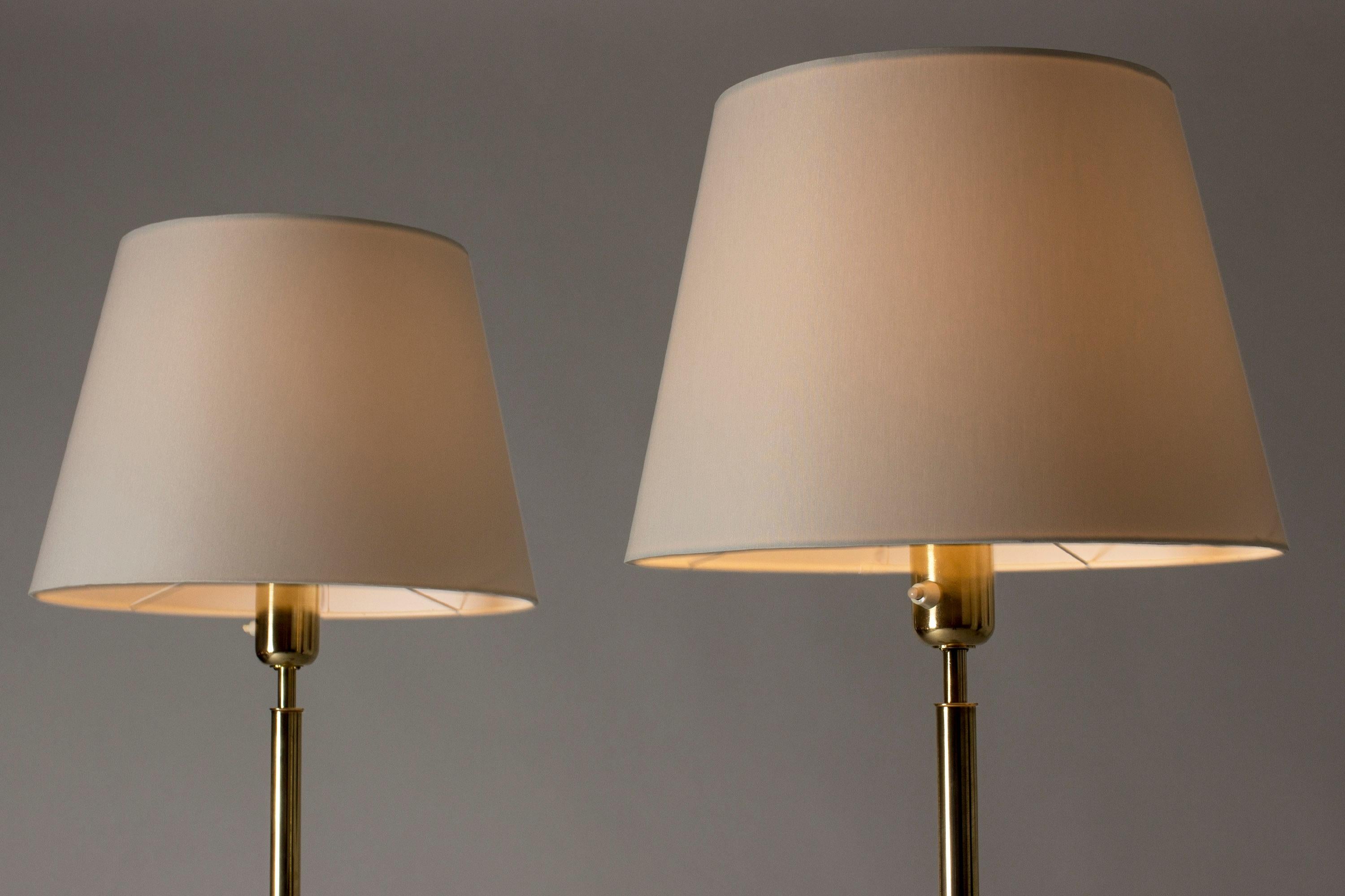 Pair of Brass Floor Lamps from ASEA, Sweden, 1950s 5