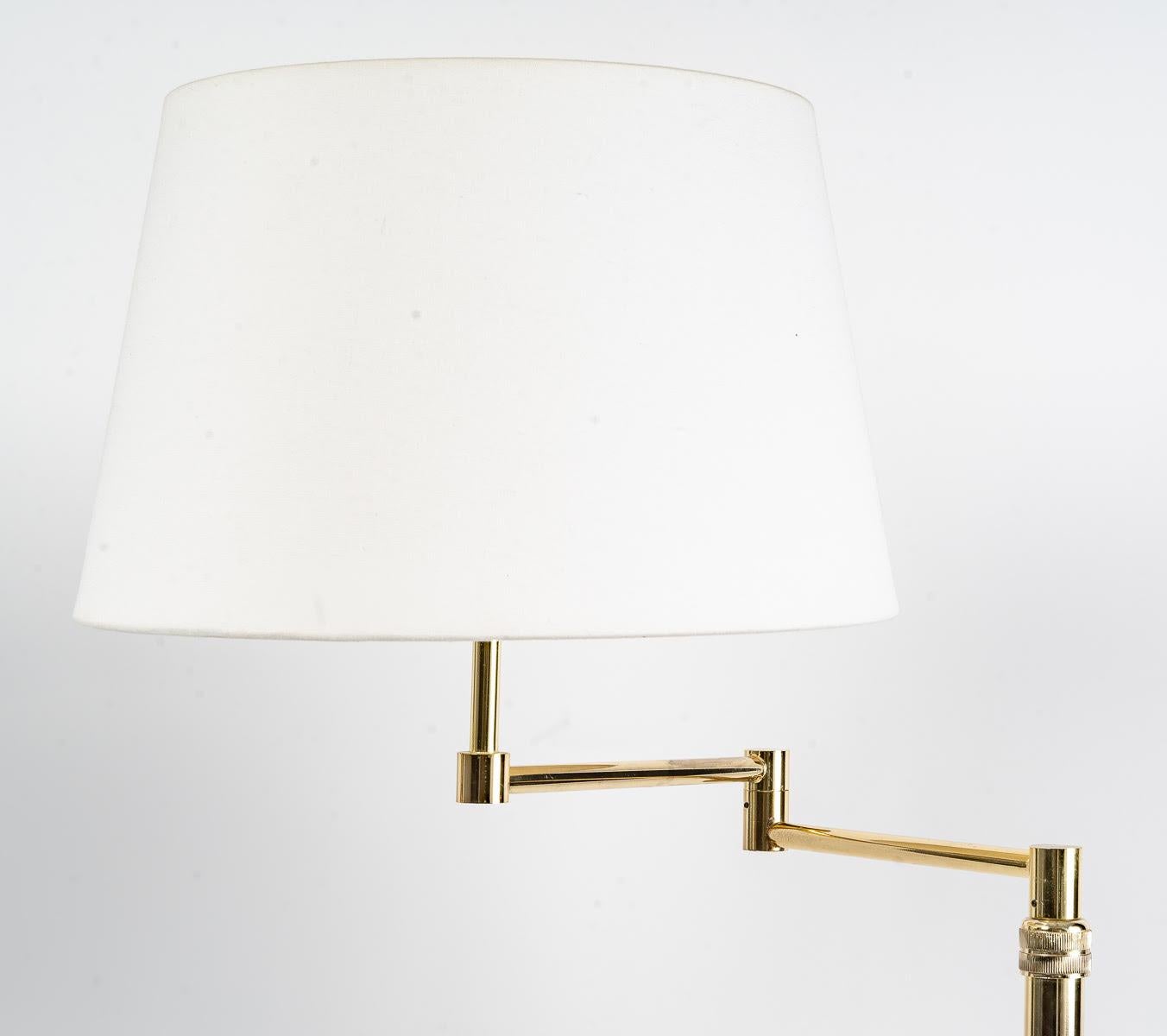 Pair of Brass Floor Lamps, Reading Lights, 20th Century In Good Condition In Saint-Ouen, FR