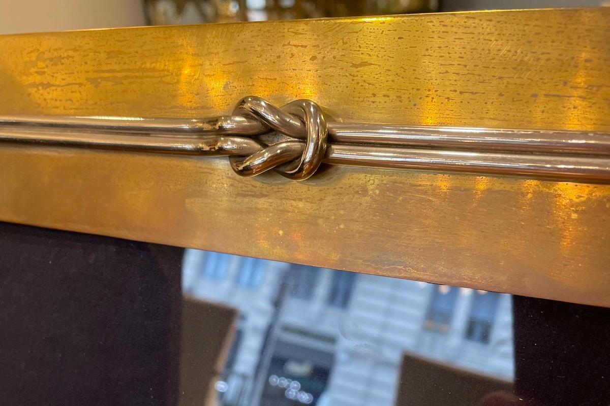 Pair of Brass Frames With Decoration For Sale 2