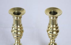 Pair of Georgian Brass Candlesticks