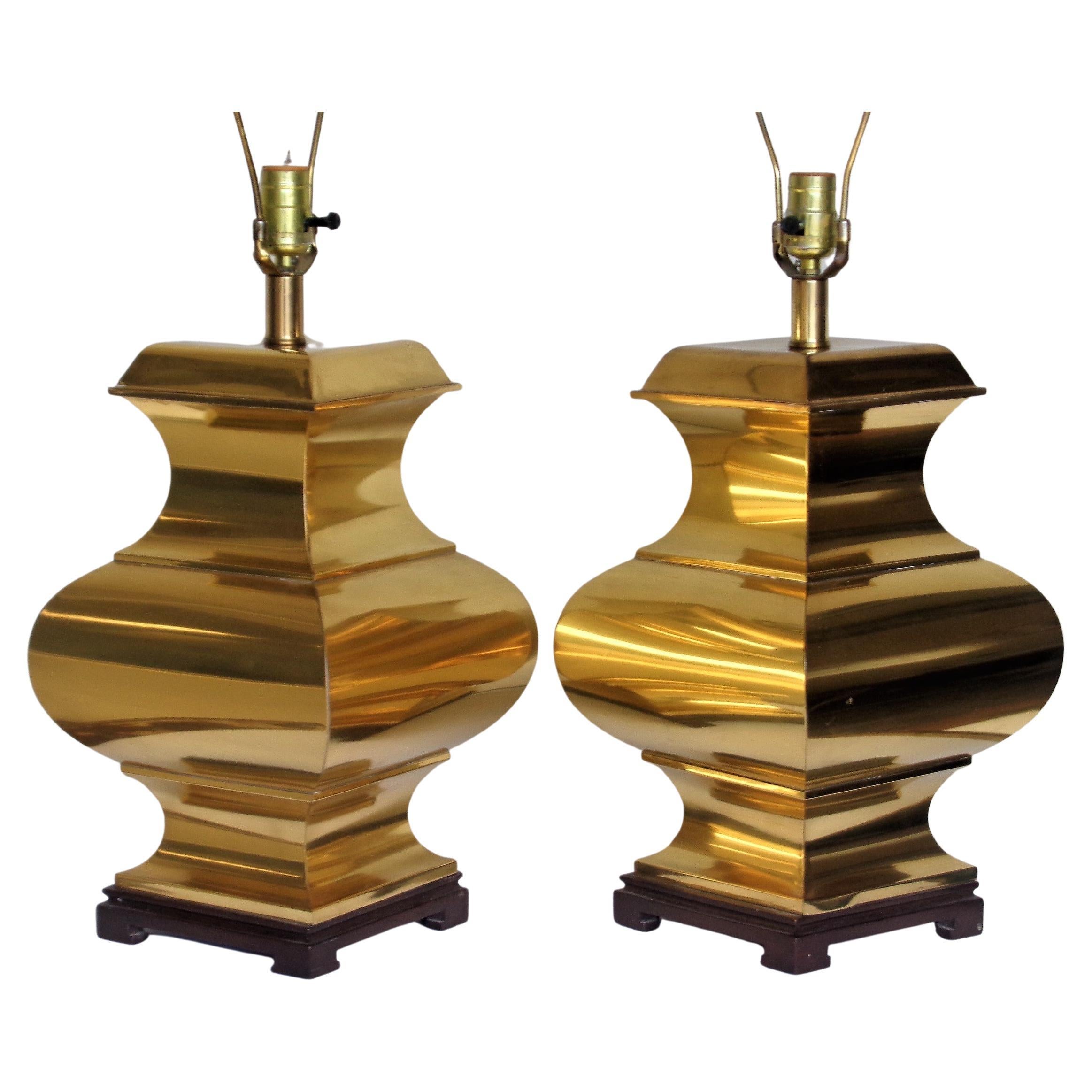 Pair Of Large Jade Ginger Jar Lamps at 1stDibs