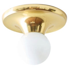 Coppia di applique in ottone e vetro di Archille Castiglioni