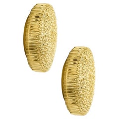 Coppia di appliques in vetro d'ottone di Motoko Isshi per Staff, anni '70