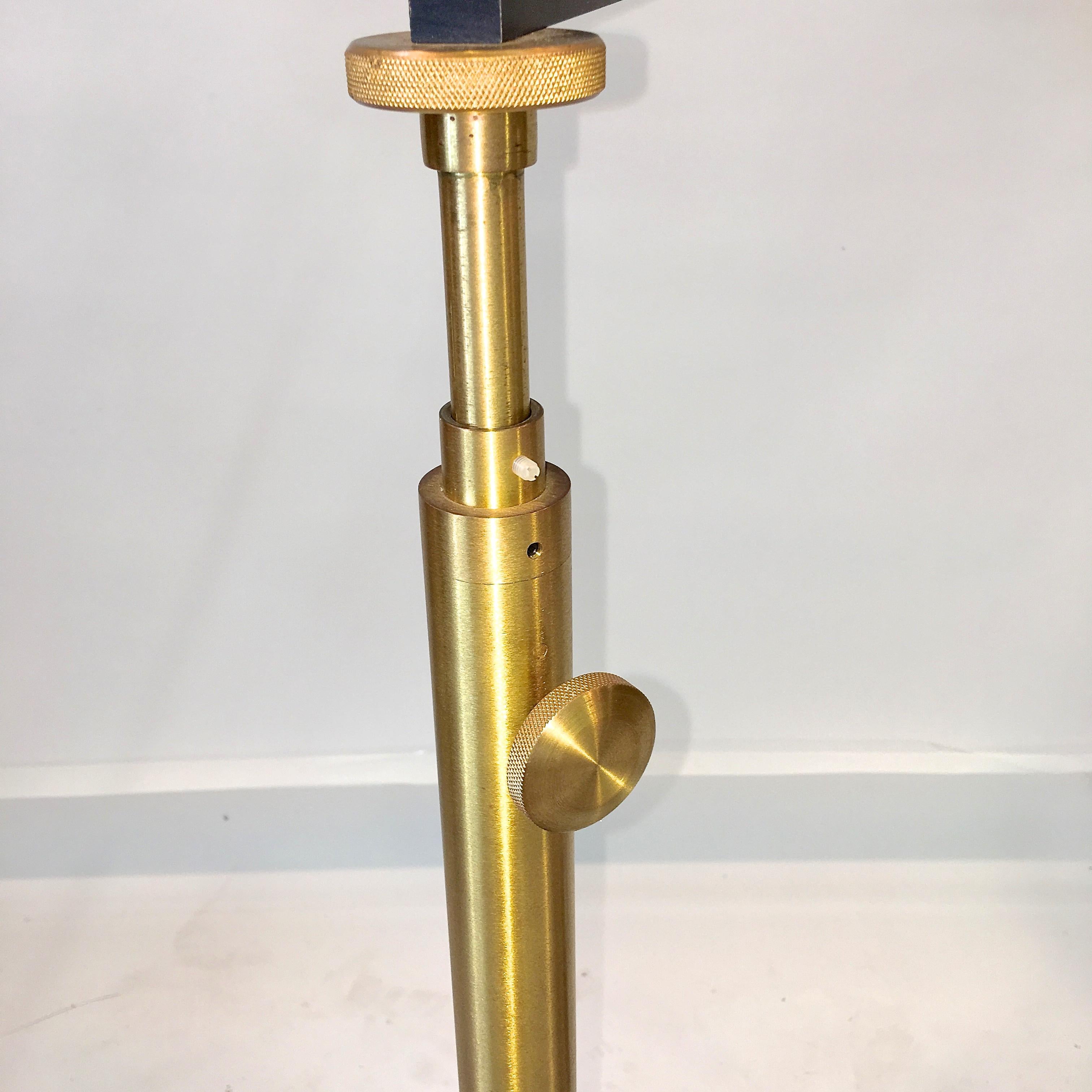 Pair of Brass Helical Floor Candelabra 13