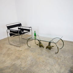 Pair of Brass Ibex Rams Heads in the Style of Alain Chervet