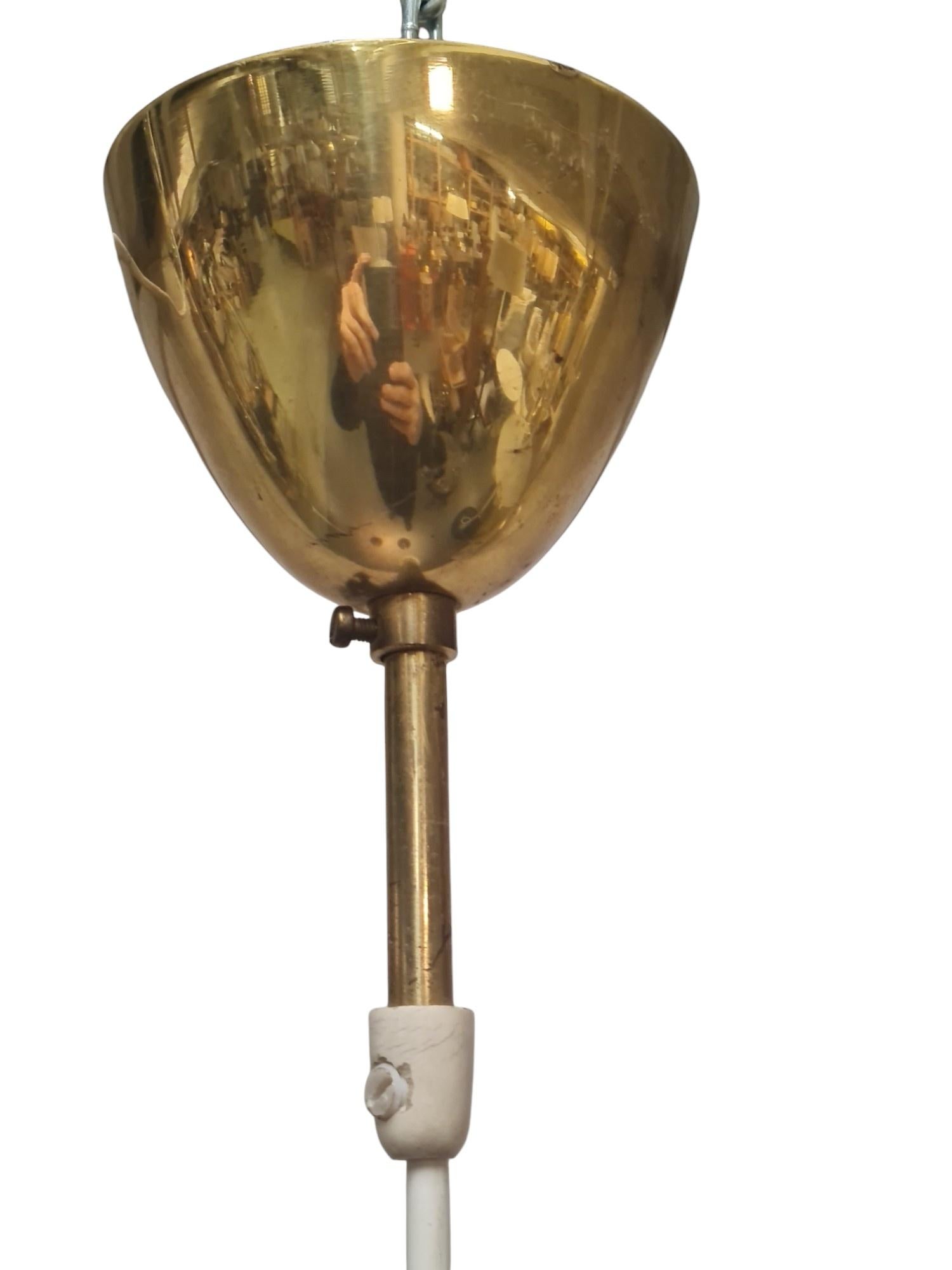 Pair Of Brass Itsu Ceiling Pendants Model ER 84 For Sale 1