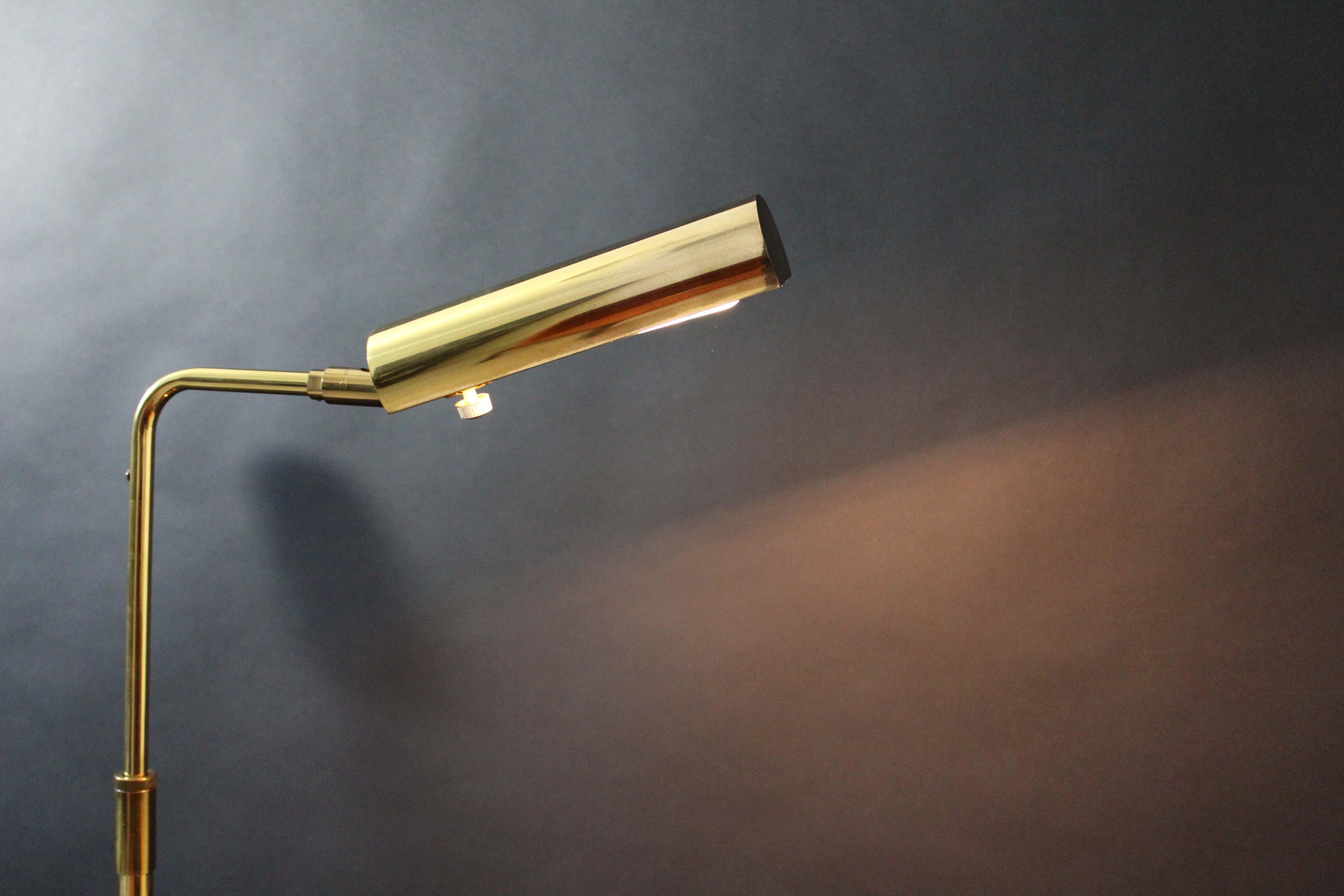 Pair of Brass Koch & Lowy Floor Lamps Mid-Century Modern 7