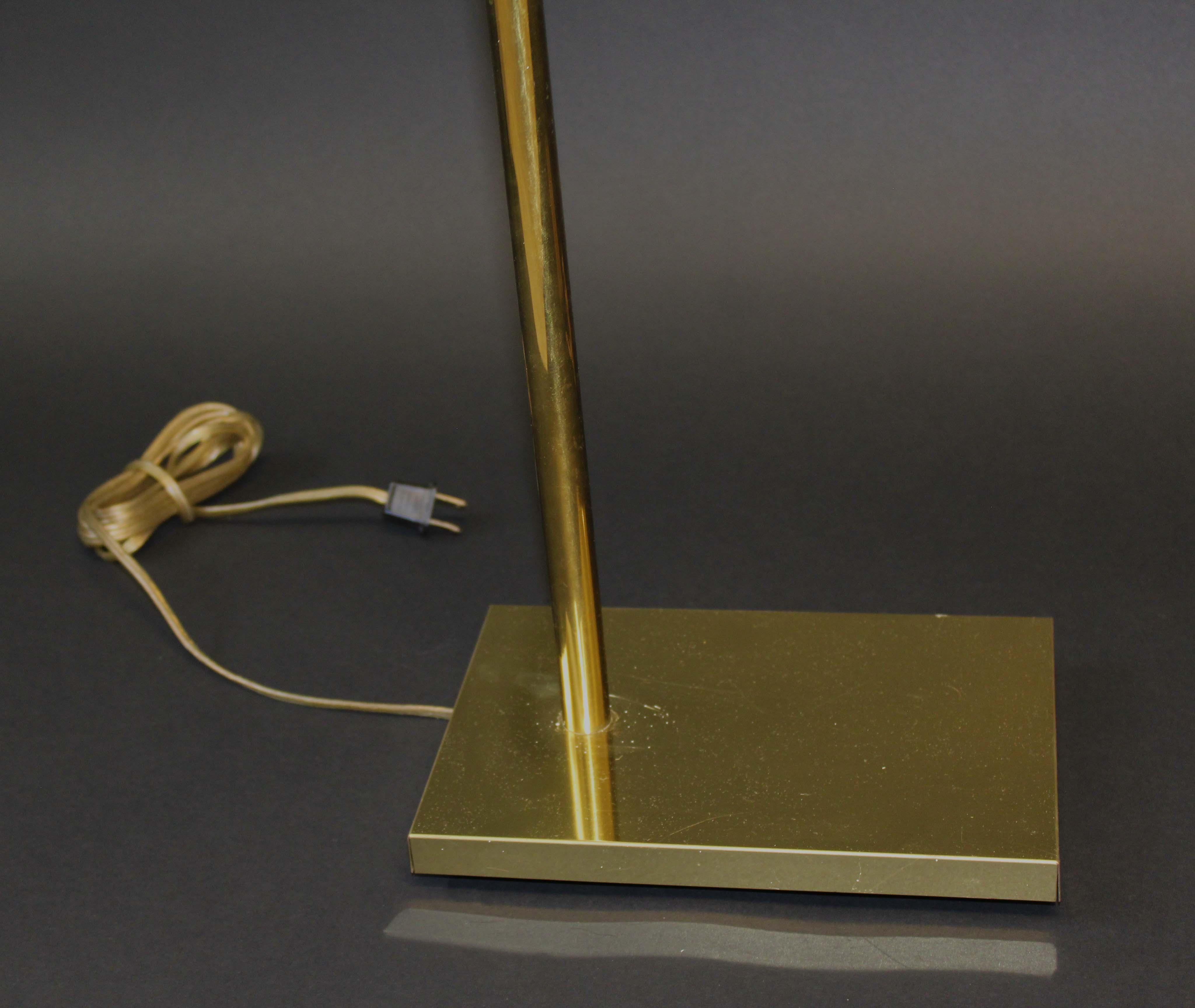 Pair of Brass Koch & Lowy Floor Lamps Mid-Century Modern 2