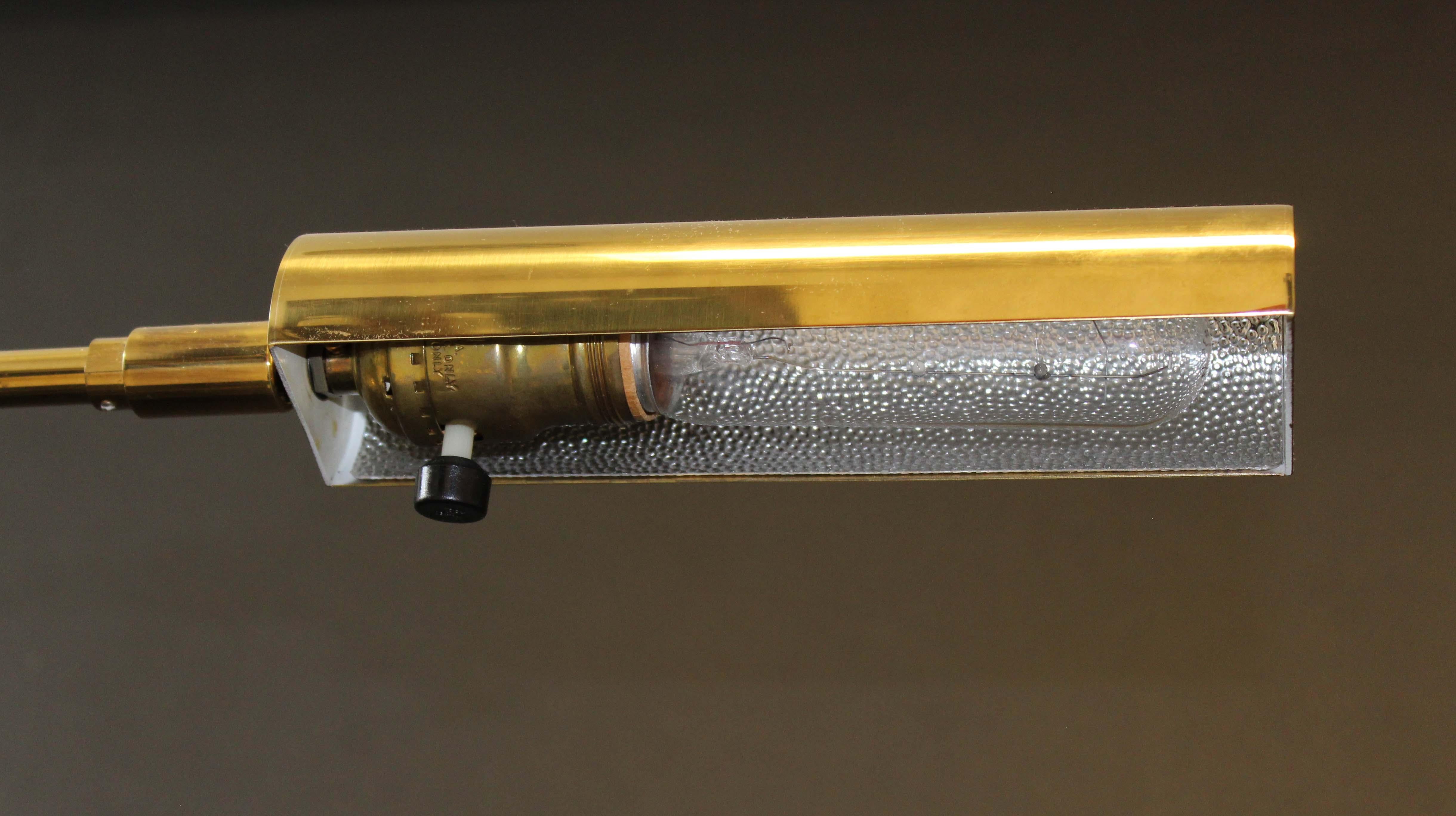 Pair of Brass Koch & Lowy Floor Lamps Mid-Century Modern 3