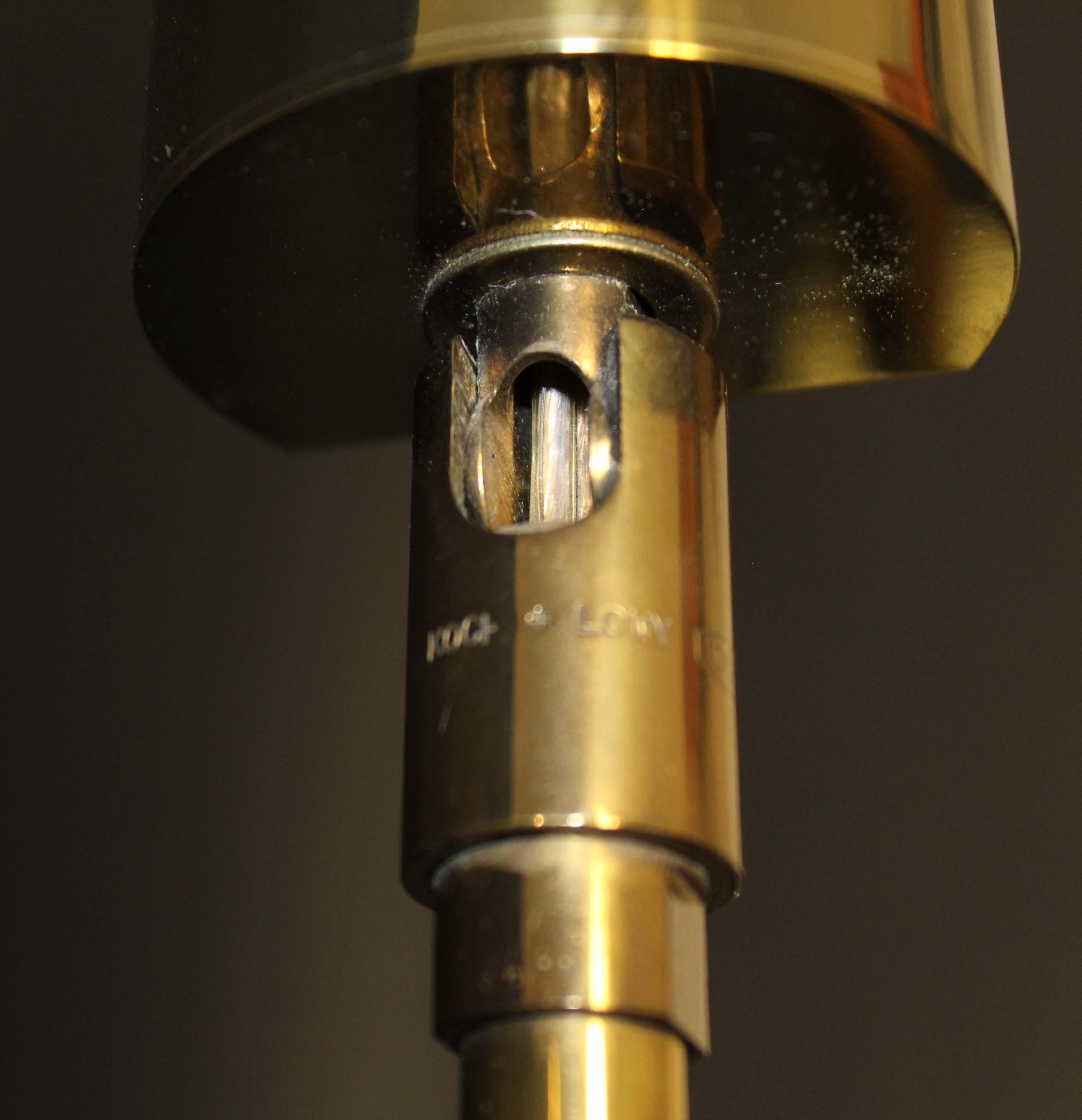 Pair of Brass Koch & Lowy Floor Lamps Mid-Century Modern 5