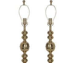 Pair of Brass Kosta Table Lamps, circa 1970s