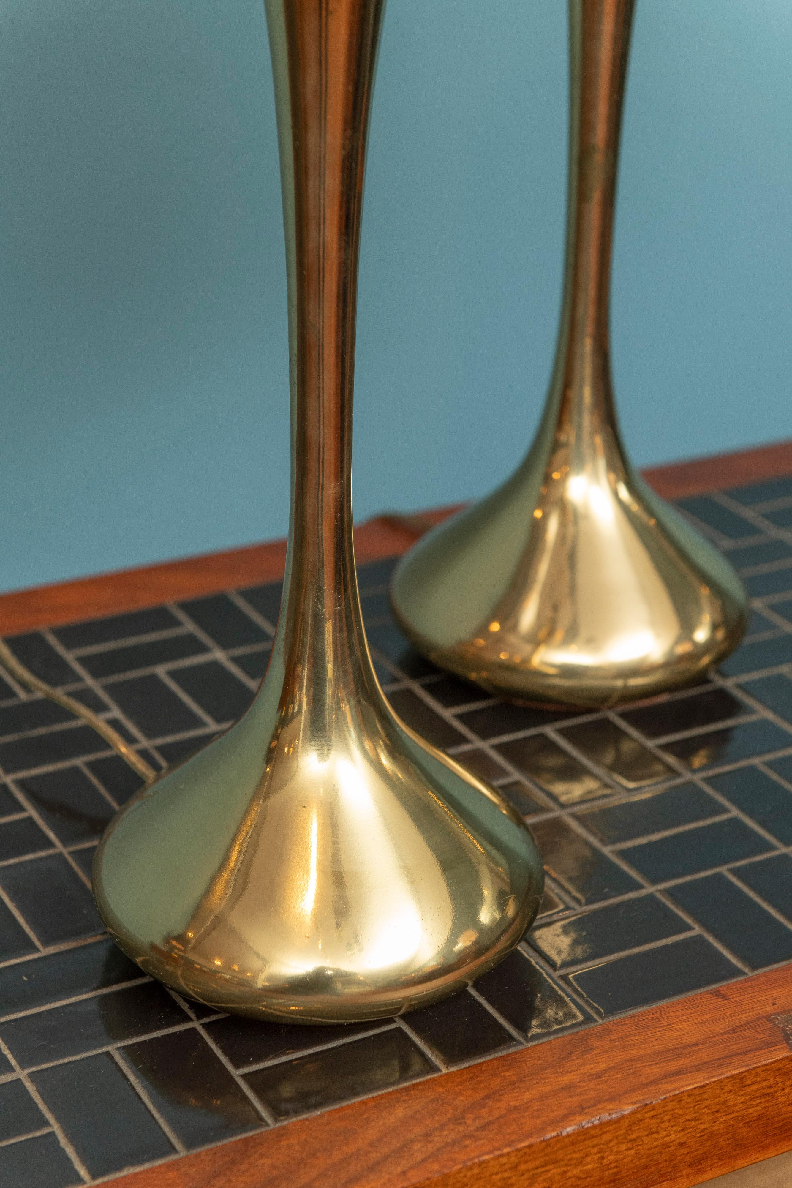 Milieu du XXe siècle Paire de lampes laurier en vente