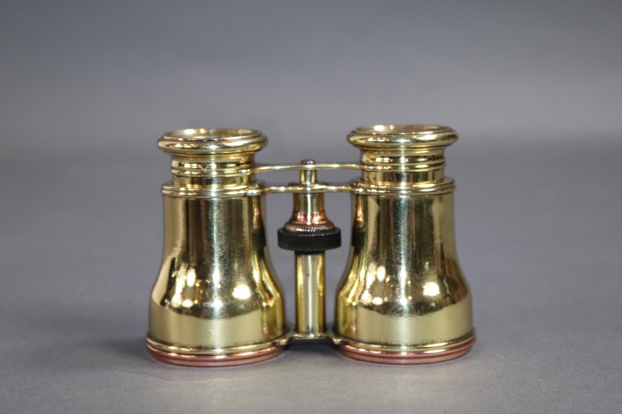 Pair of Brass Marine Binoculars 1